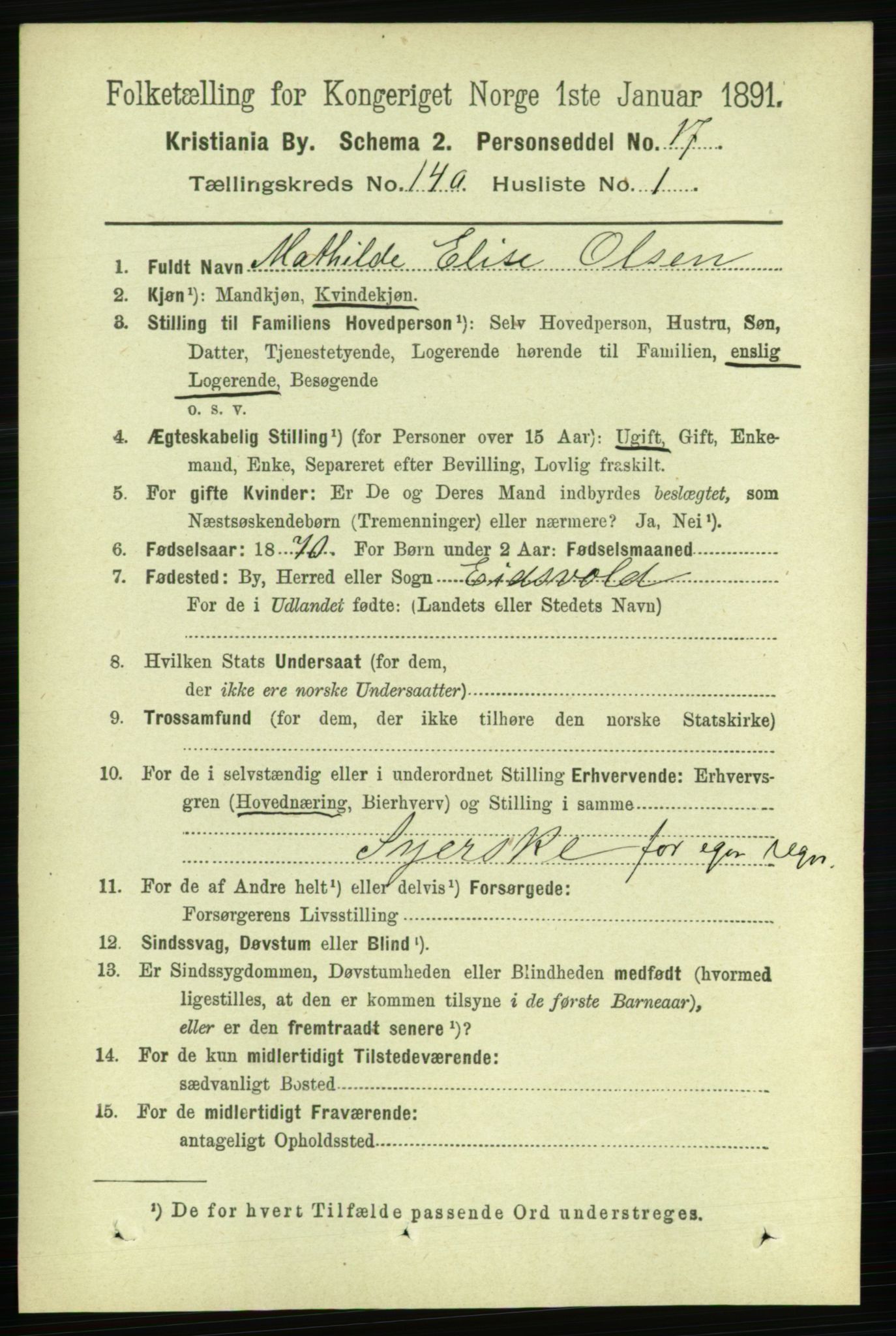 RA, 1891 census for 0301 Kristiania, 1891, p. 77471