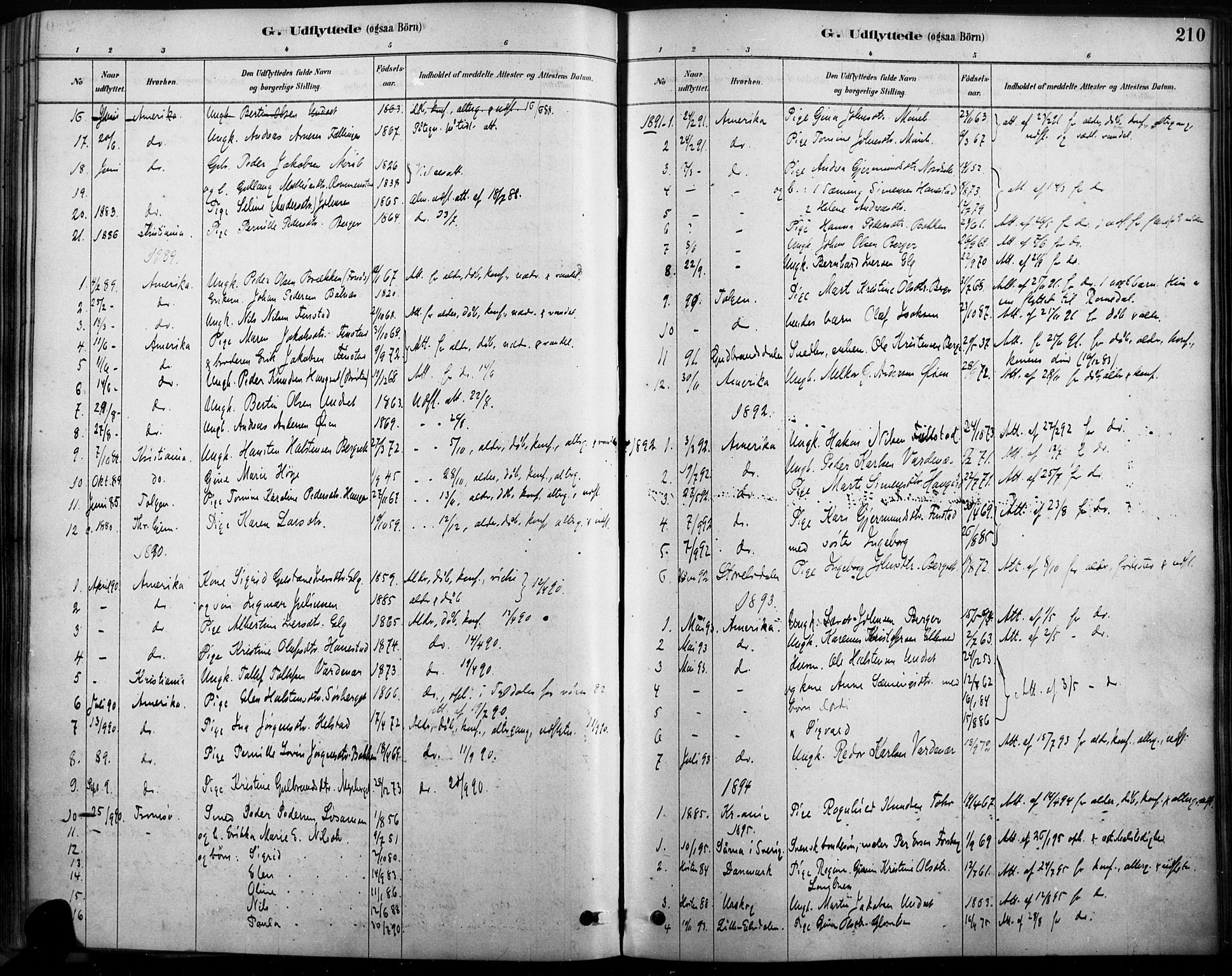 Rendalen prestekontor, SAH/PREST-054/H/Ha/Haa/L0009: Parish register (official) no. 9, 1878-1901, p. 210