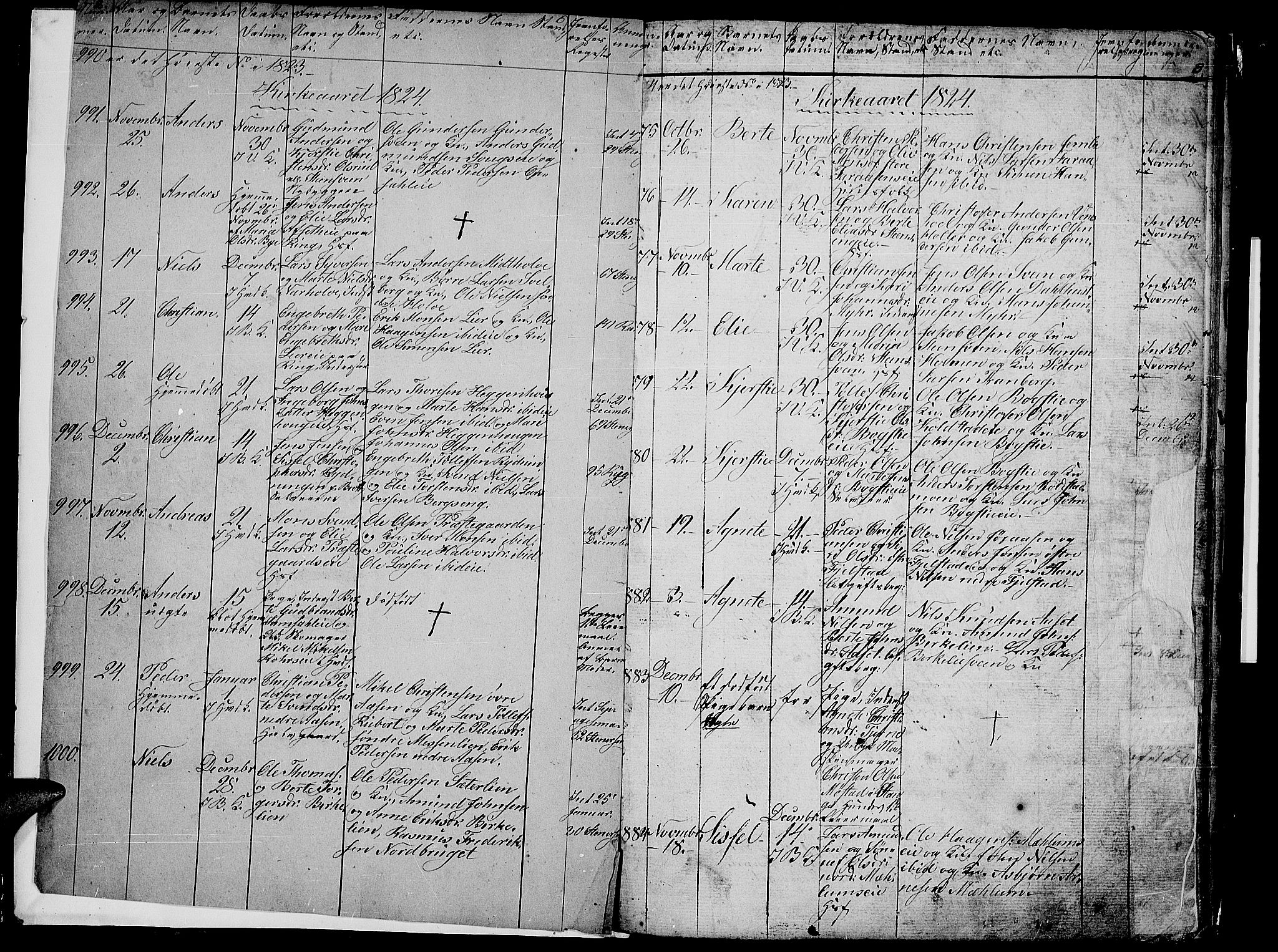 Ringsaker prestekontor, SAH/PREST-014/L/La/L0003: Parish register (copy) no. 3, 1824-1826, p. 2-3