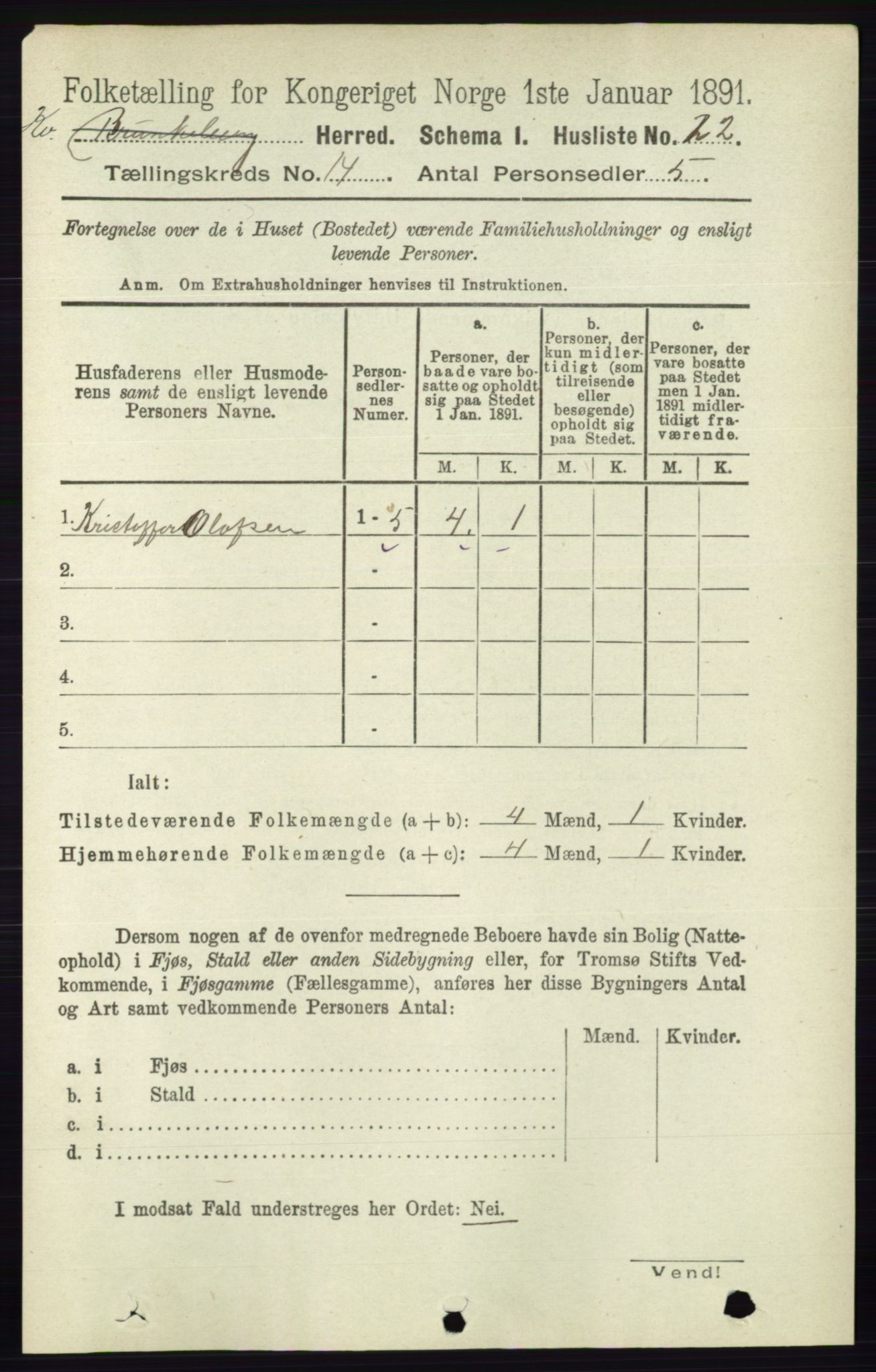 RA, 1891 census for 0829 Kviteseid, 1891, p. 3337