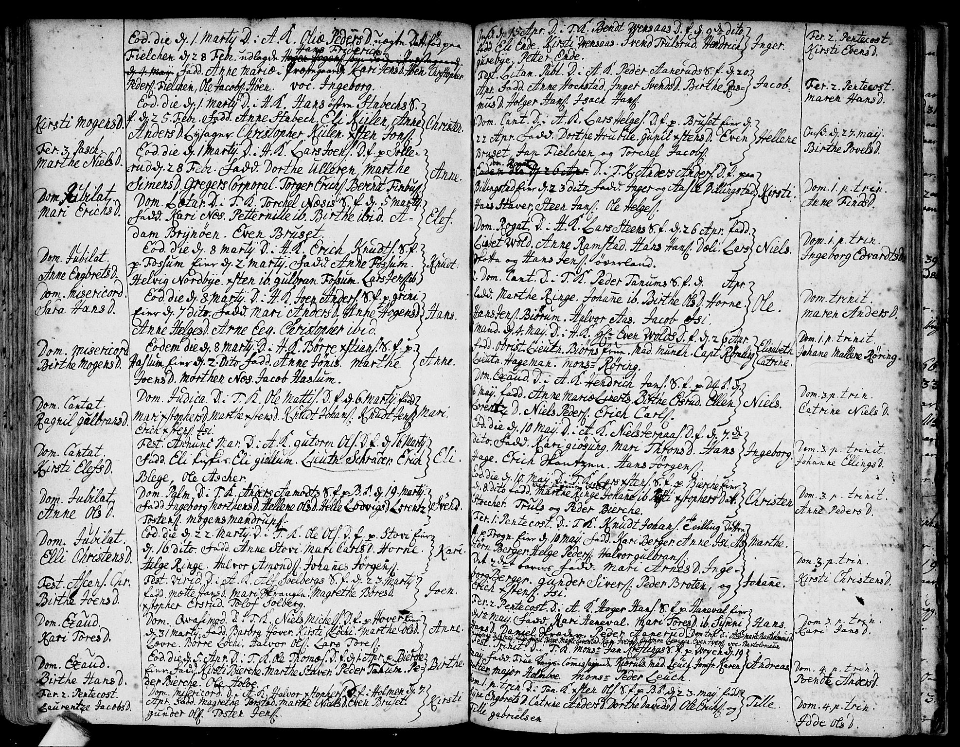 Asker prestekontor Kirkebøker, SAO/A-10256a/F/Fa/L0001: Parish register (official) no. I 1, 1726-1744, p. 85