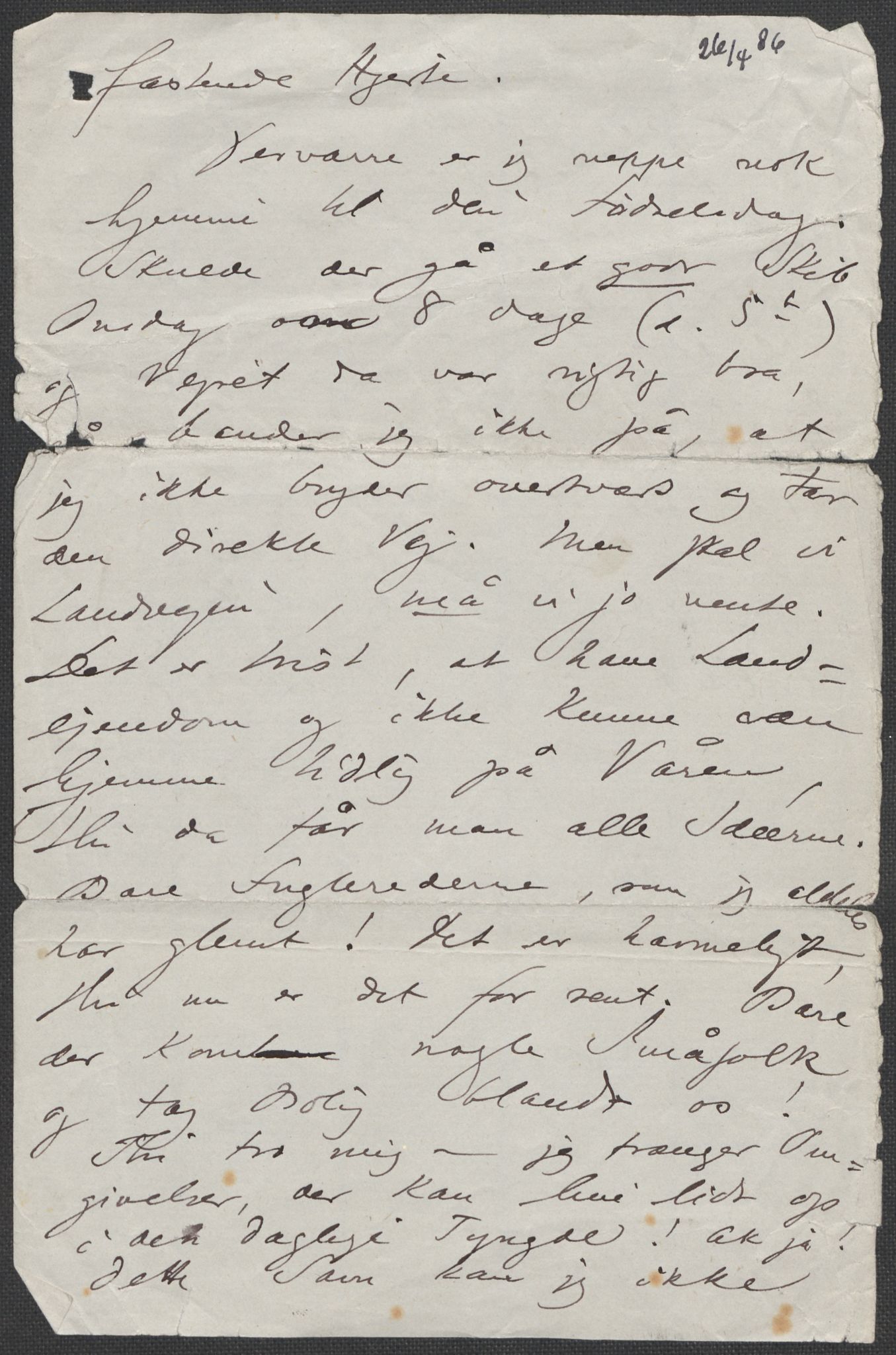 Beyer, Frants, AV/RA-PA-0132/F/L0001: Brev fra Edvard Grieg til Frantz Beyer og "En del optegnelser som kan tjene til kommentar til brevene" av Marie Beyer, 1872-1907, p. 193