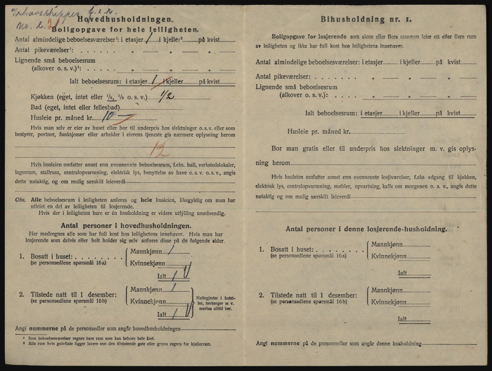 SATØ, 1920 census for Tromsø, 1920, p. 5036