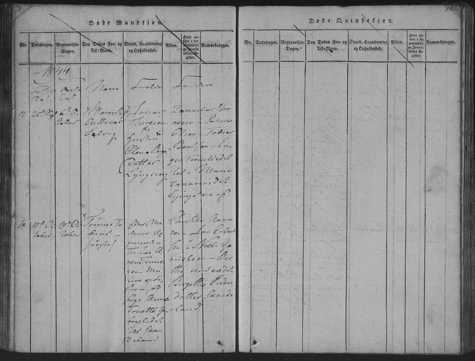 Herad sokneprestkontor, AV/SAK-1111-0018/F/Fa/Fab/L0002: Parish register (official) no. A 2, 1816-1844, p. 145