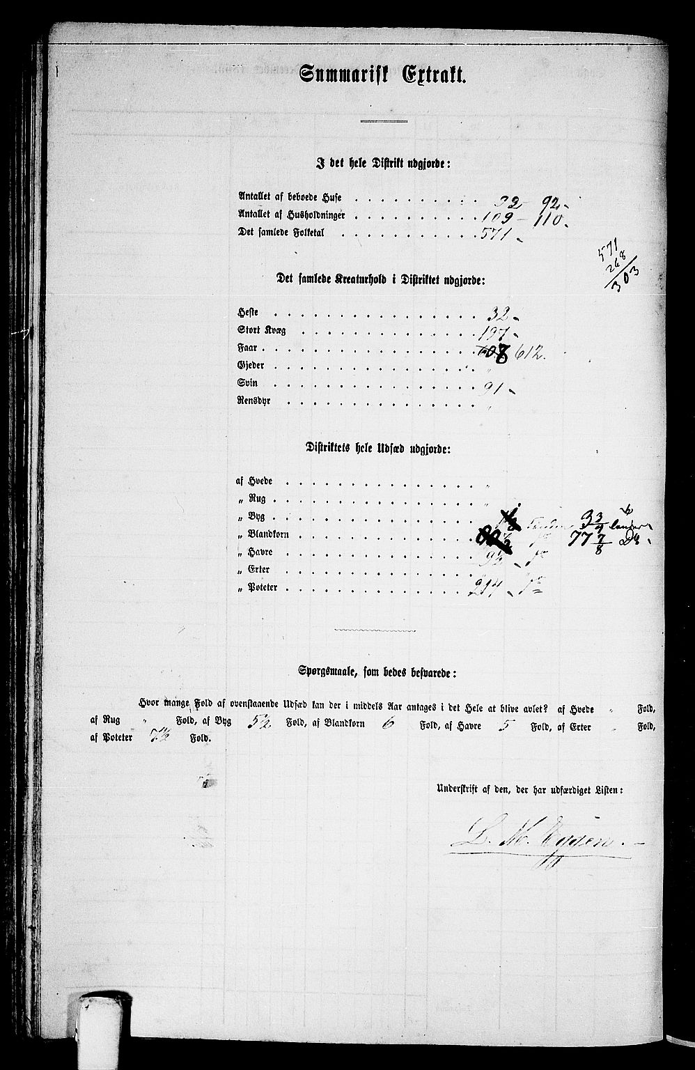 RA, 1865 census for Hitra, 1865, p. 215