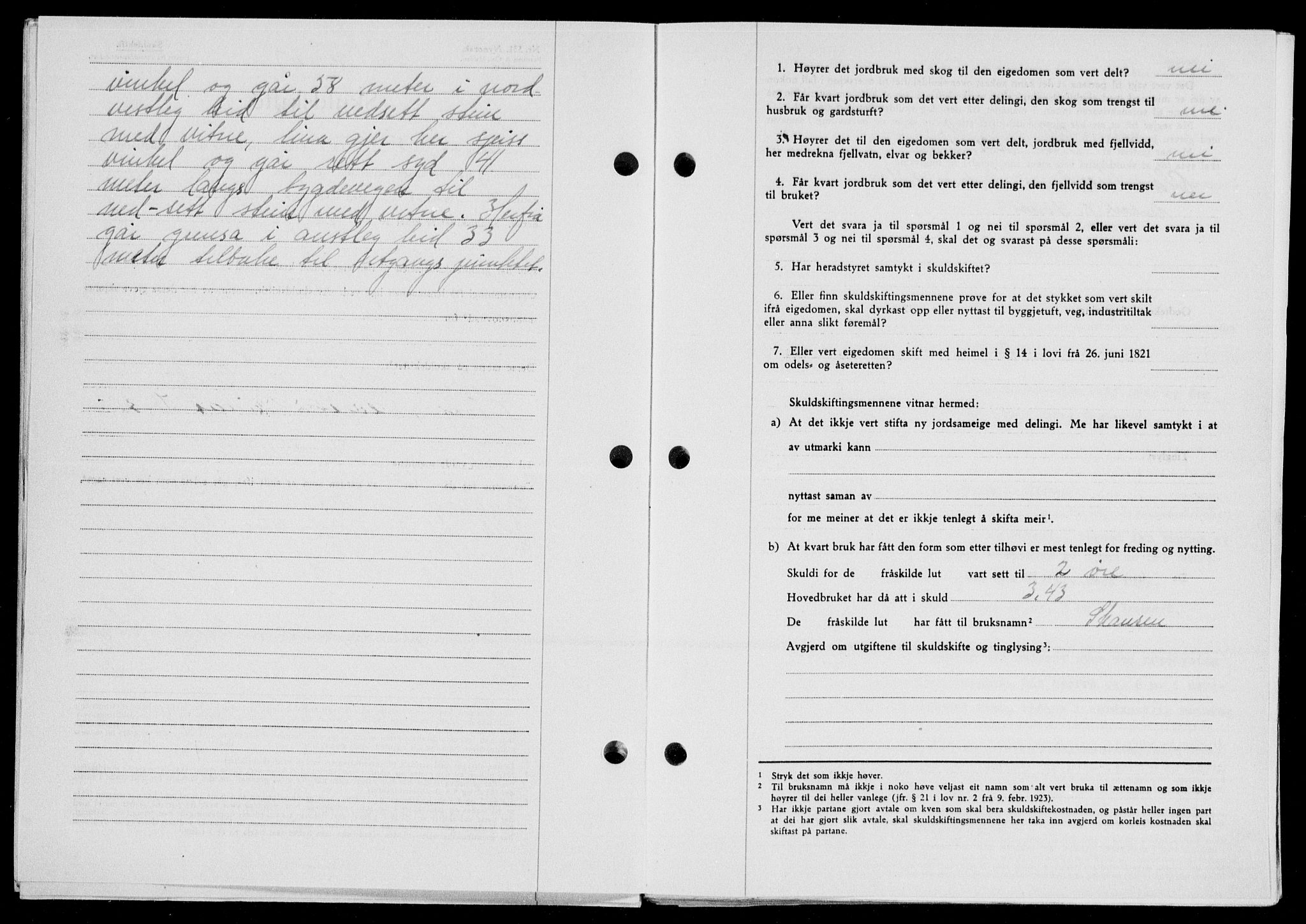 Ryfylke tingrett, SAST/A-100055/001/II/IIB/L0104: Mortgage book no. 83, 1948-1949, Diary no: : 613/1949
