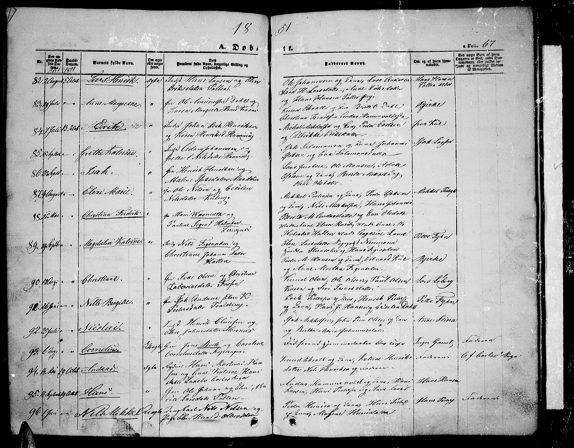 Lyngen sokneprestembete, SATØ/S-1289/H/He/Heb/L0002klokker: Parish register (copy) no. 2, 1839-1860, p. 67