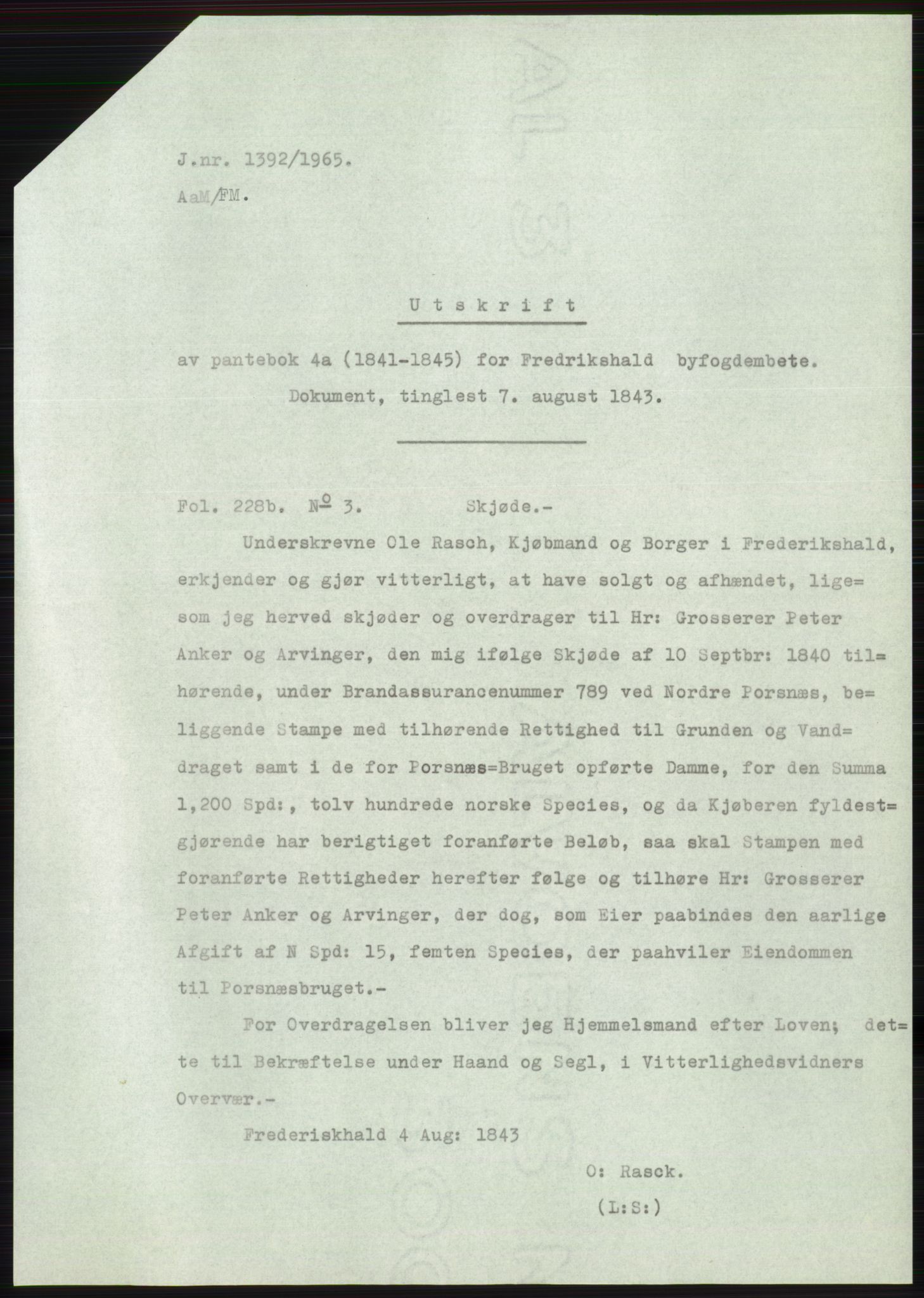 Statsarkivet i Oslo, AV/SAO-A-10621/Z/Zd/L0022: Avskrifter, j.nr 906-2135/1965, 1965, p. 188