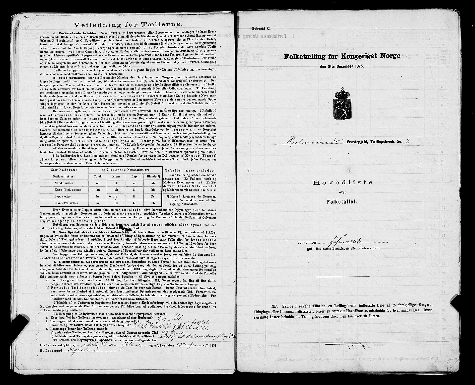 SAST, 1875 census for 1133P Hjelmeland, 1875, p. 13