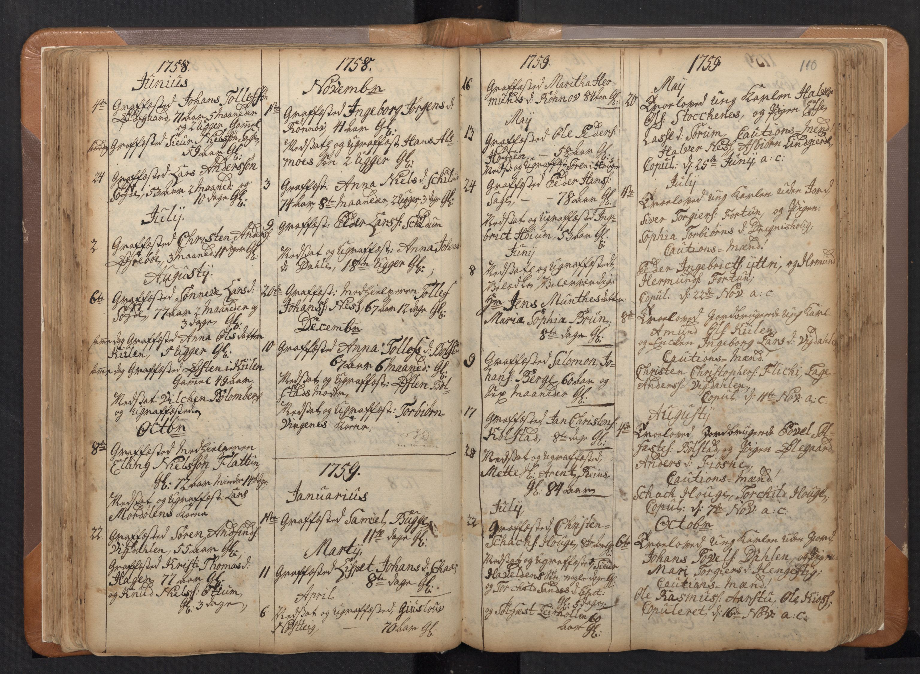 Luster sokneprestembete, SAB/A-81101/H/Haa/Haaa/L0002: Parish register (official) no. A 2, 1751-1796, p. 109b-110a