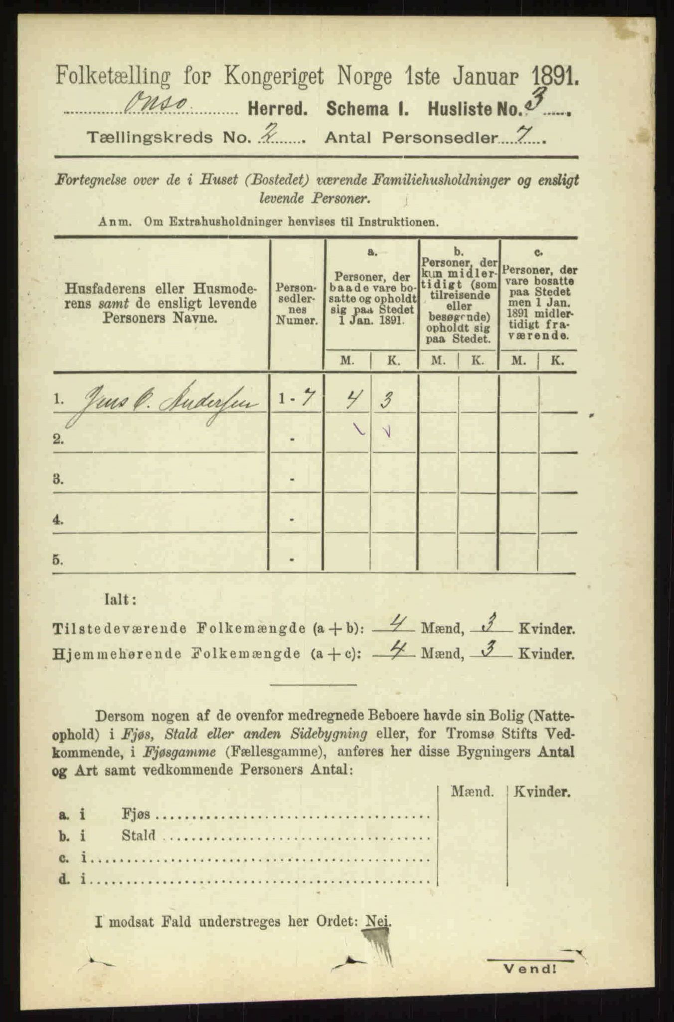 RA, 1891 census for 0134 Onsøy, 1891, p. 816