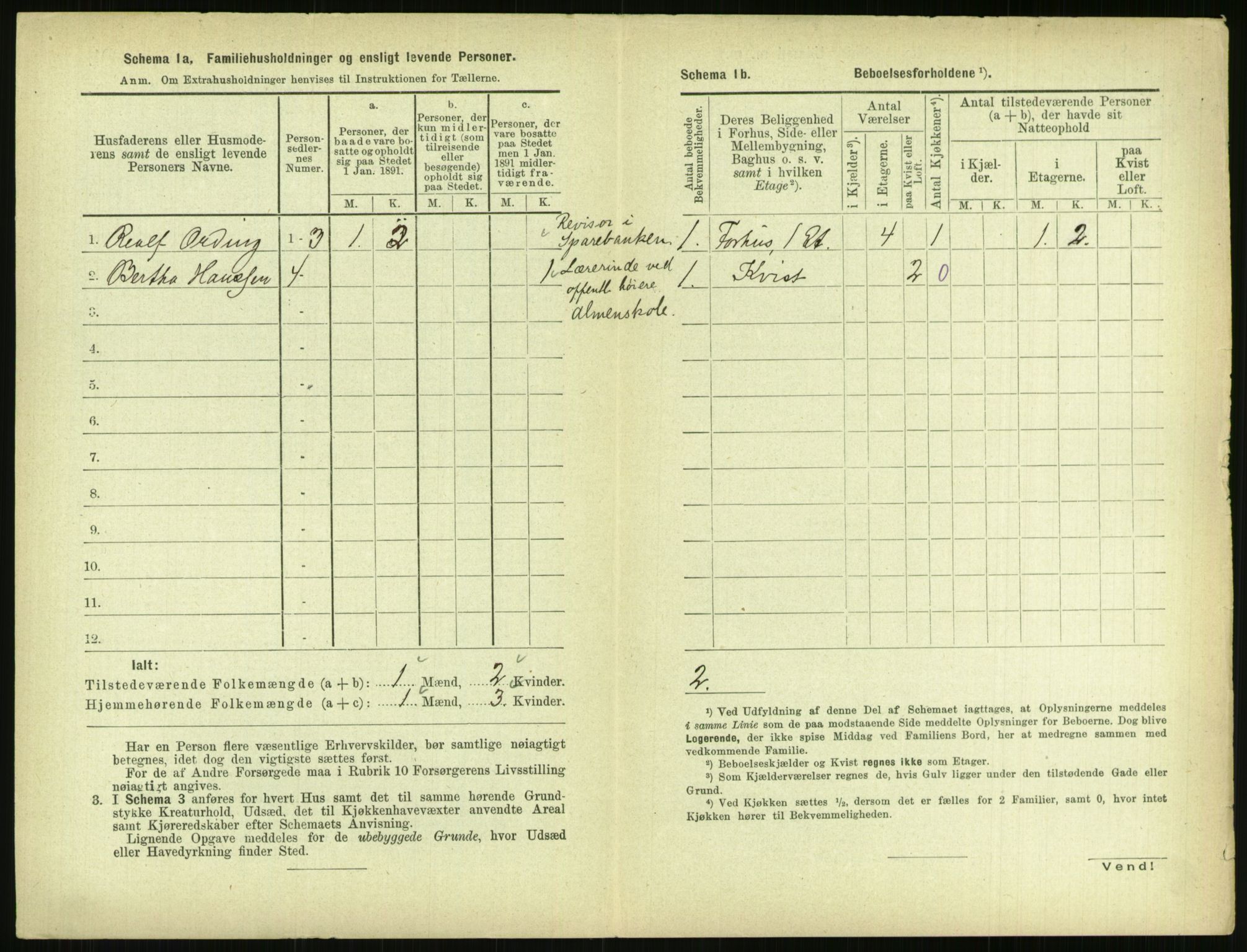 RA, 1891 census for 0806 Skien, 1891, p. 175