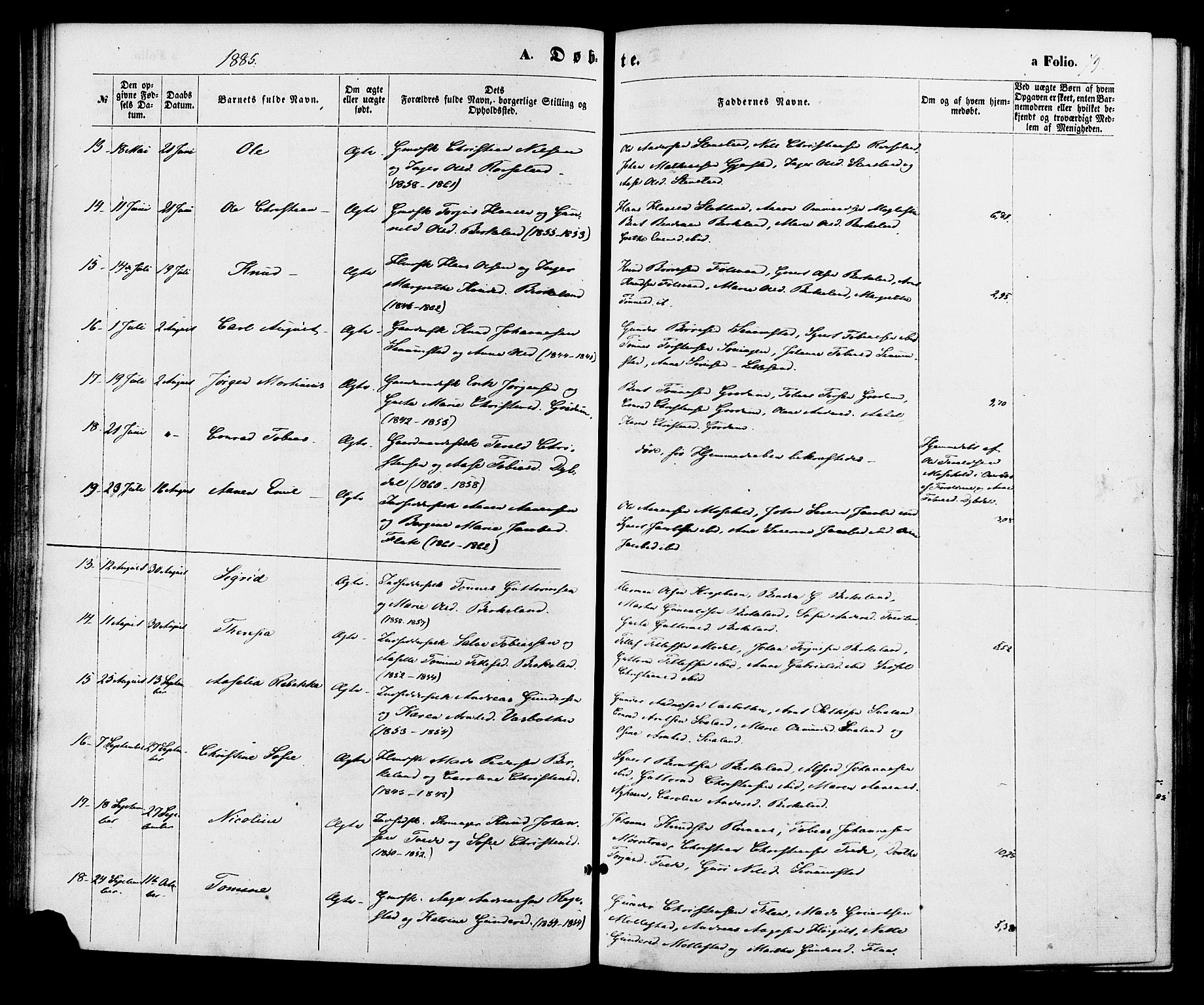 Birkenes sokneprestkontor, AV/SAK-1111-0004/F/Fa/L0004: Parish register (official) no. A 4, 1867-1886, p. 79