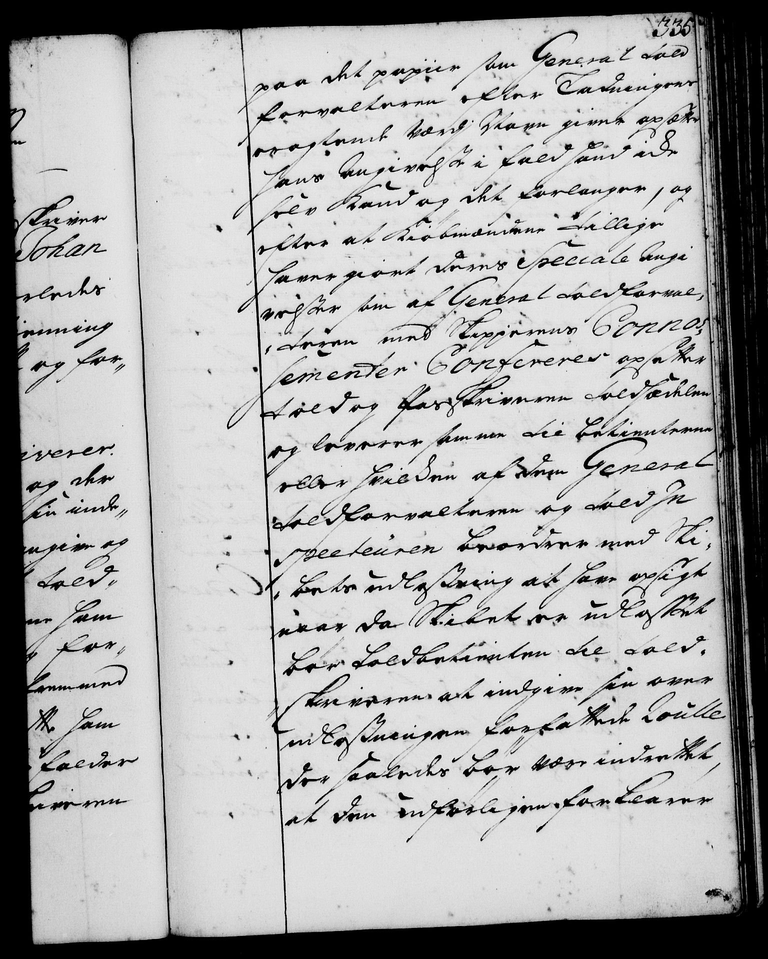 Rentekammeret, Kammerkanselliet, RA/EA-3111/G/Gg/Ggi/L0001: Norsk instruksjonsprotokoll med register (merket RK 53.34), 1720-1729, p. 335