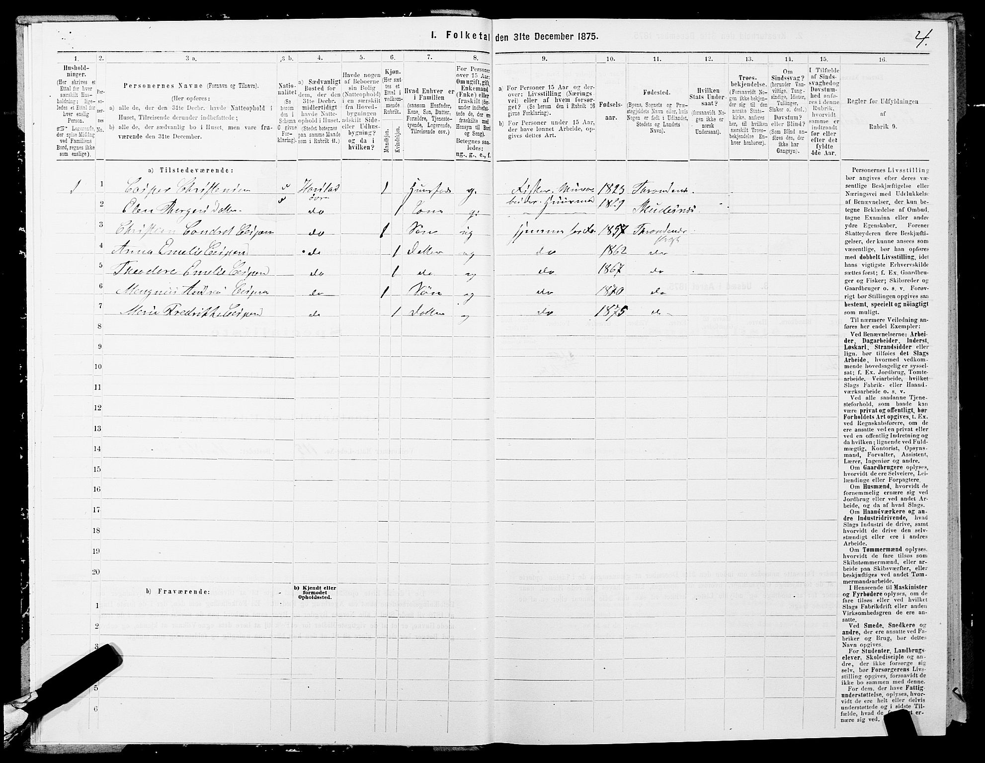 SATØ, 1875 census for 1914P Trondenes, 1875, p. 5004