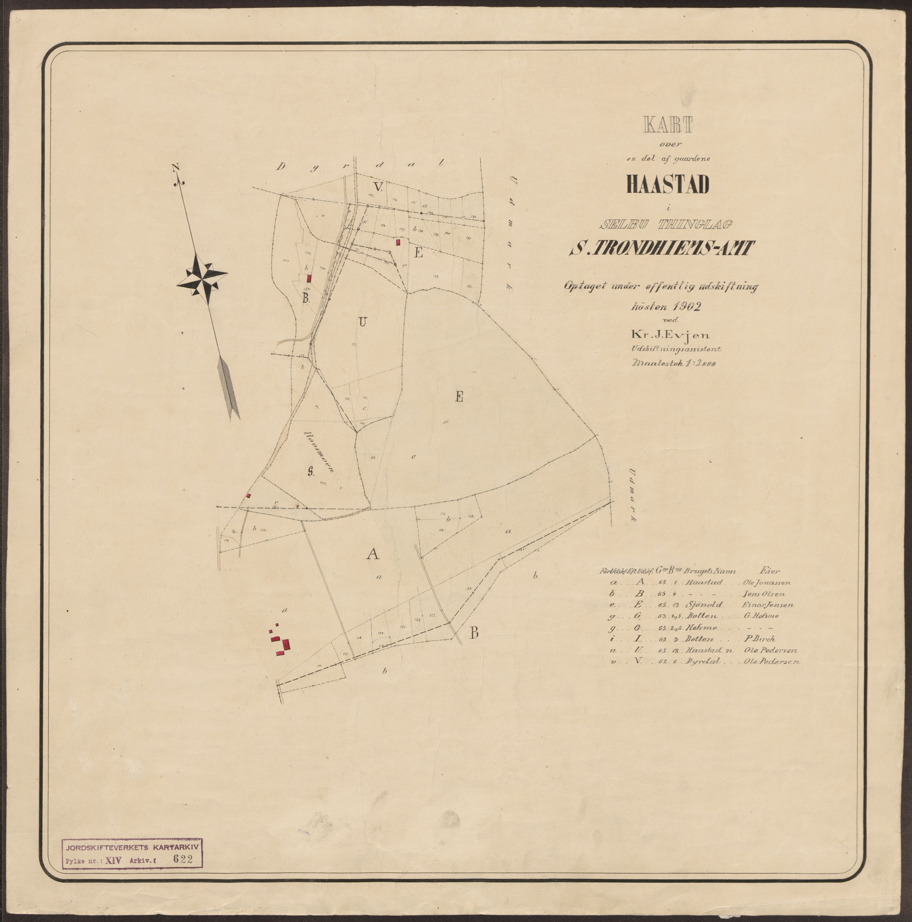 Jordskifteverkets kartarkiv, RA/S-3929/T, 1859-1988, p. 874