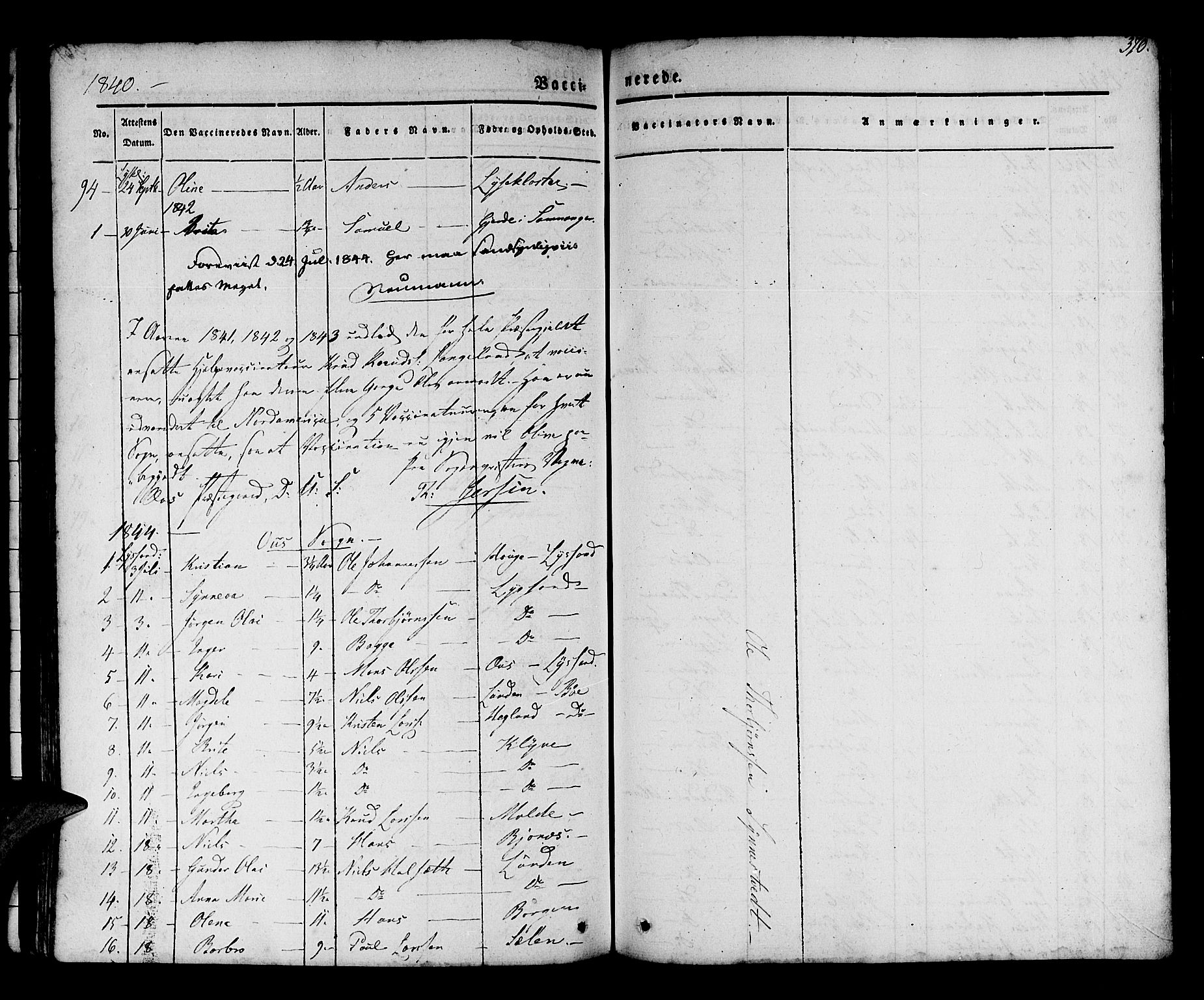 Os sokneprestembete, SAB/A-99929: Parish register (official) no. A 15, 1839-1851, p. 370