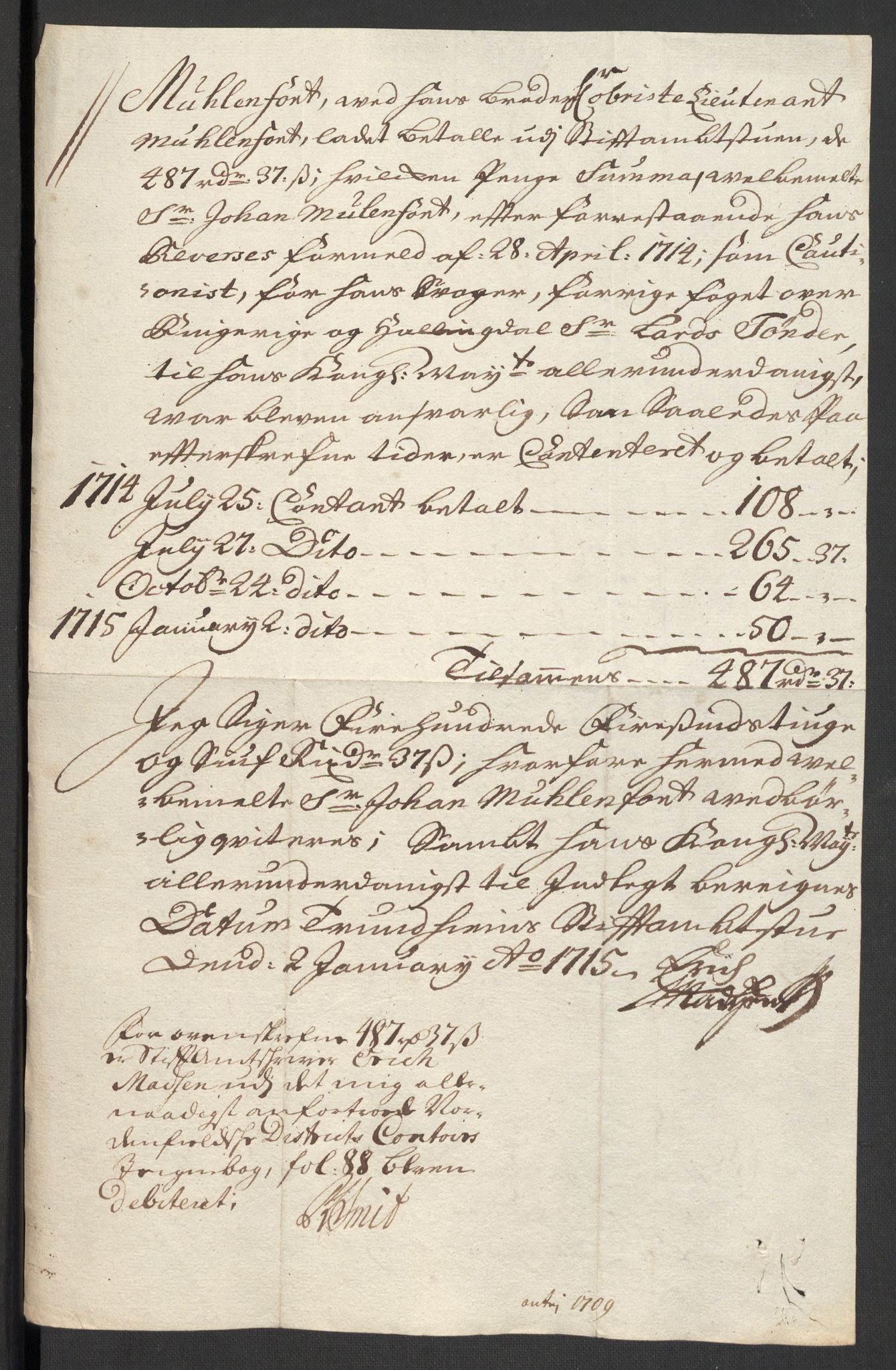 Rentekammeret inntil 1814, Reviderte regnskaper, Fogderegnskap, AV/RA-EA-4092/R23/L1468: Fogderegnskap Ringerike og Hallingdal, 1709-1710, p. 243