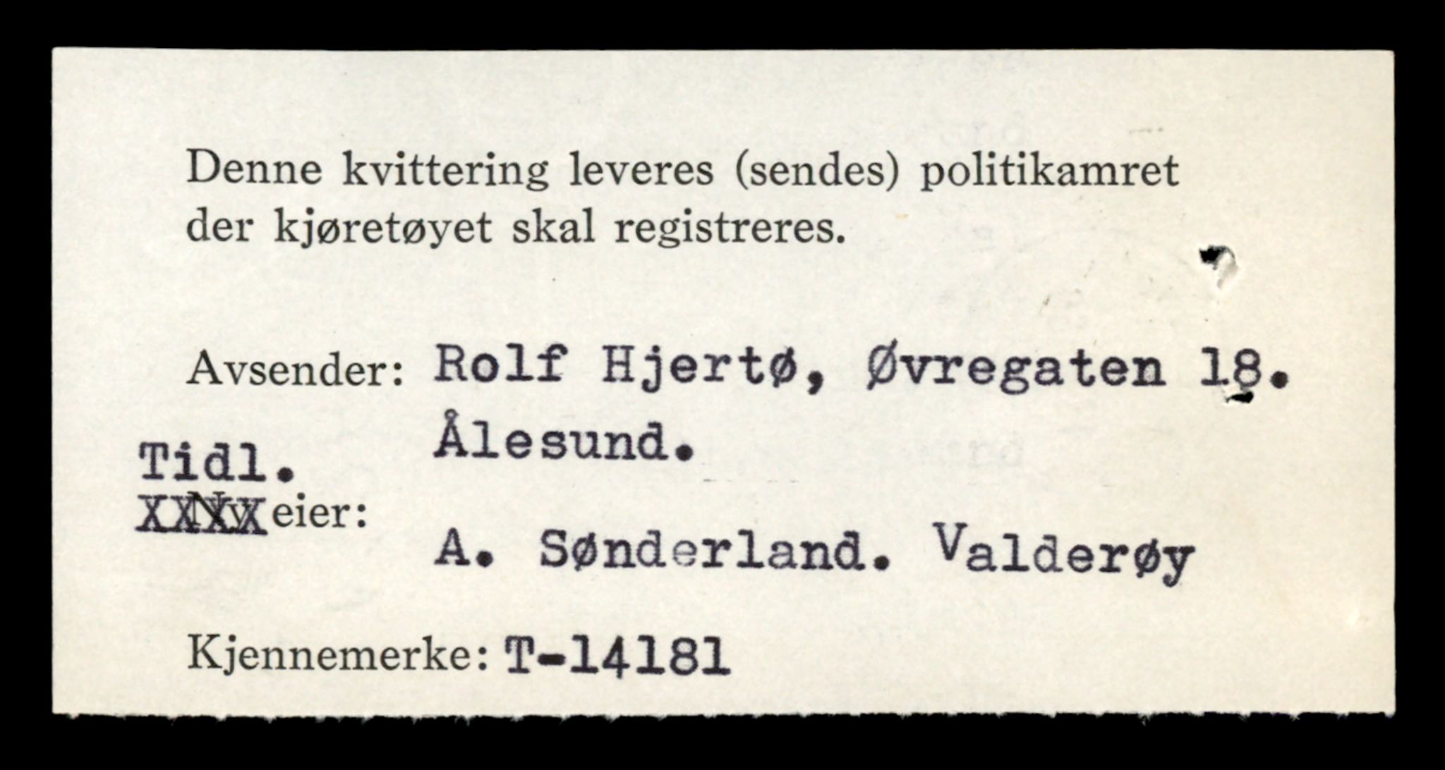 Møre og Romsdal vegkontor - Ålesund trafikkstasjon, AV/SAT-A-4099/F/Fe/L0043: Registreringskort for kjøretøy T 14080 - T 14204, 1927-1998, p. 2632