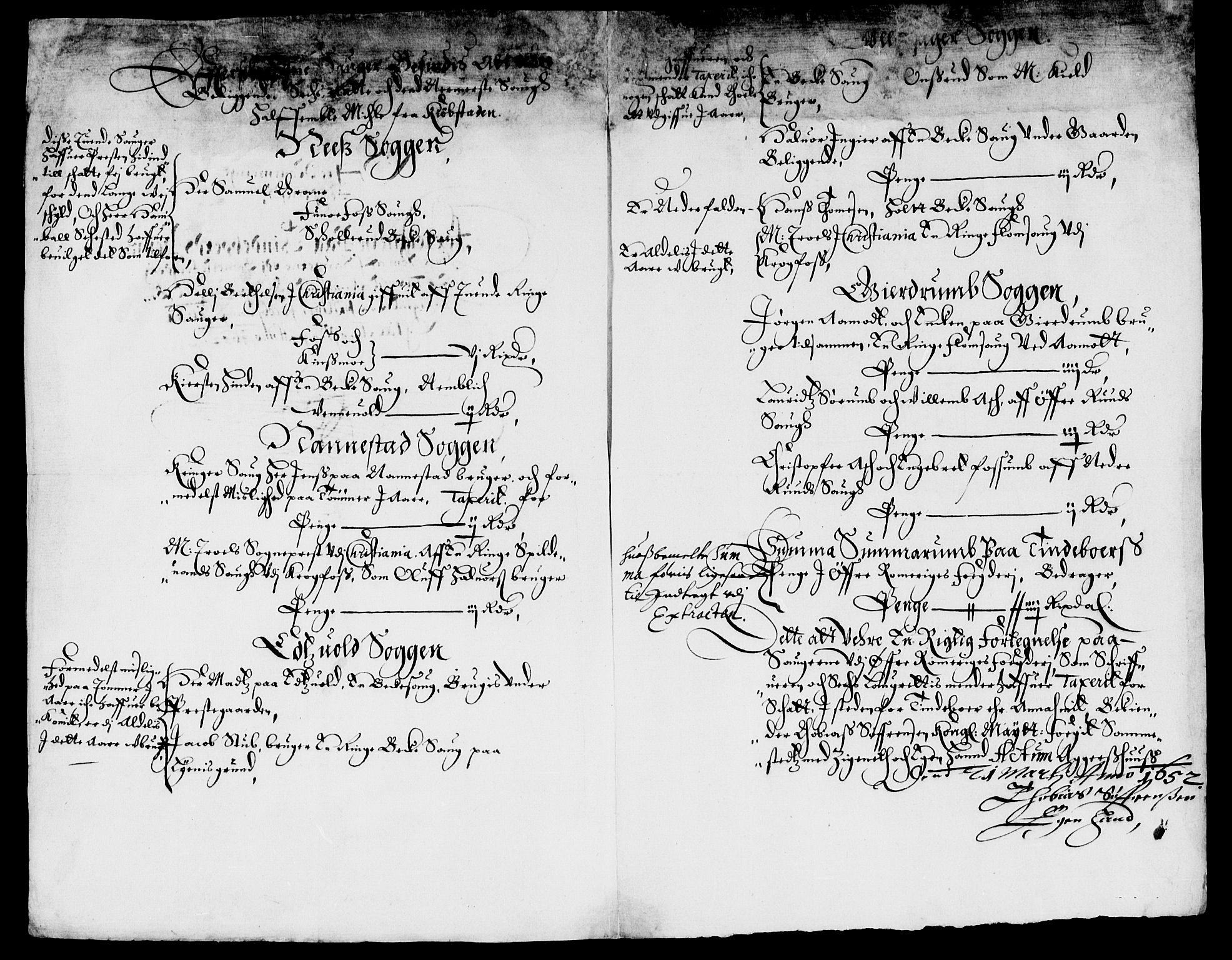 Rentekammeret inntil 1814, Reviderte regnskaper, Lensregnskaper, AV/RA-EA-5023/R/Rb/Rba/L0206: Akershus len, 1651-1652