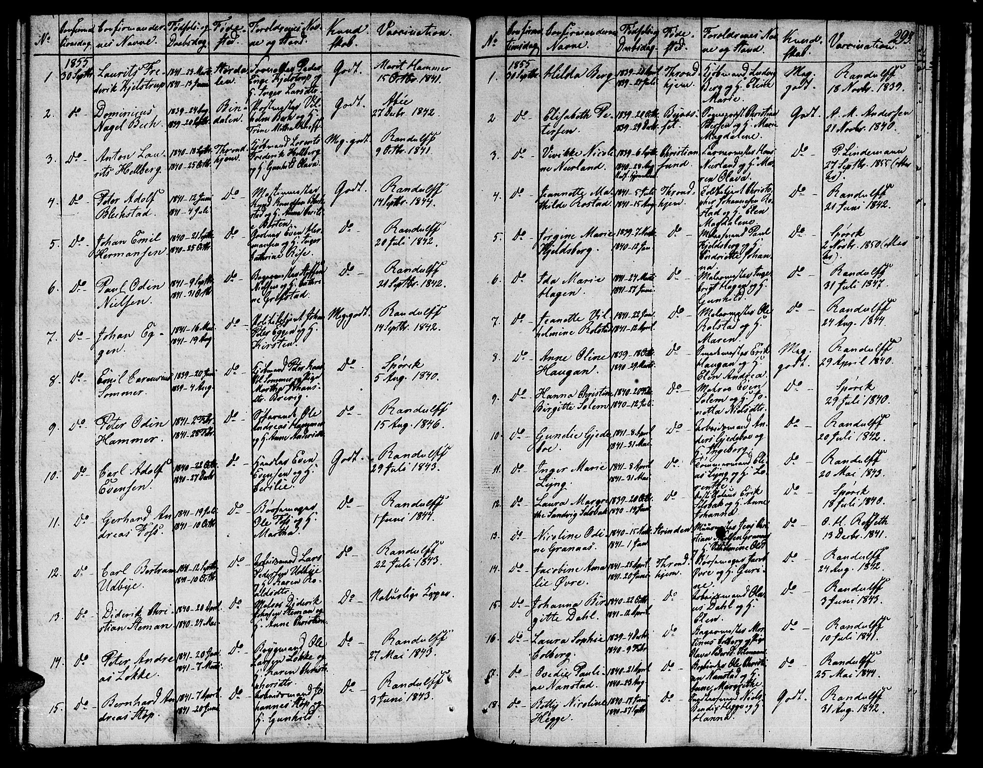 Ministerialprotokoller, klokkerbøker og fødselsregistre - Sør-Trøndelag, AV/SAT-A-1456/601/L0070: Curate's parish register no. 601B03, 1821-1881, p. 293