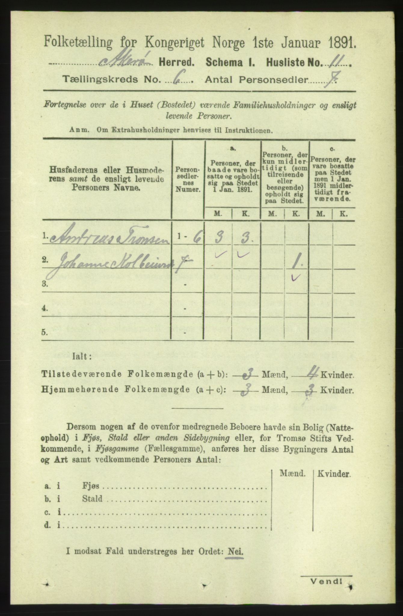 RA, 1891 census for 1545 Aukra, 1891, p. 2503