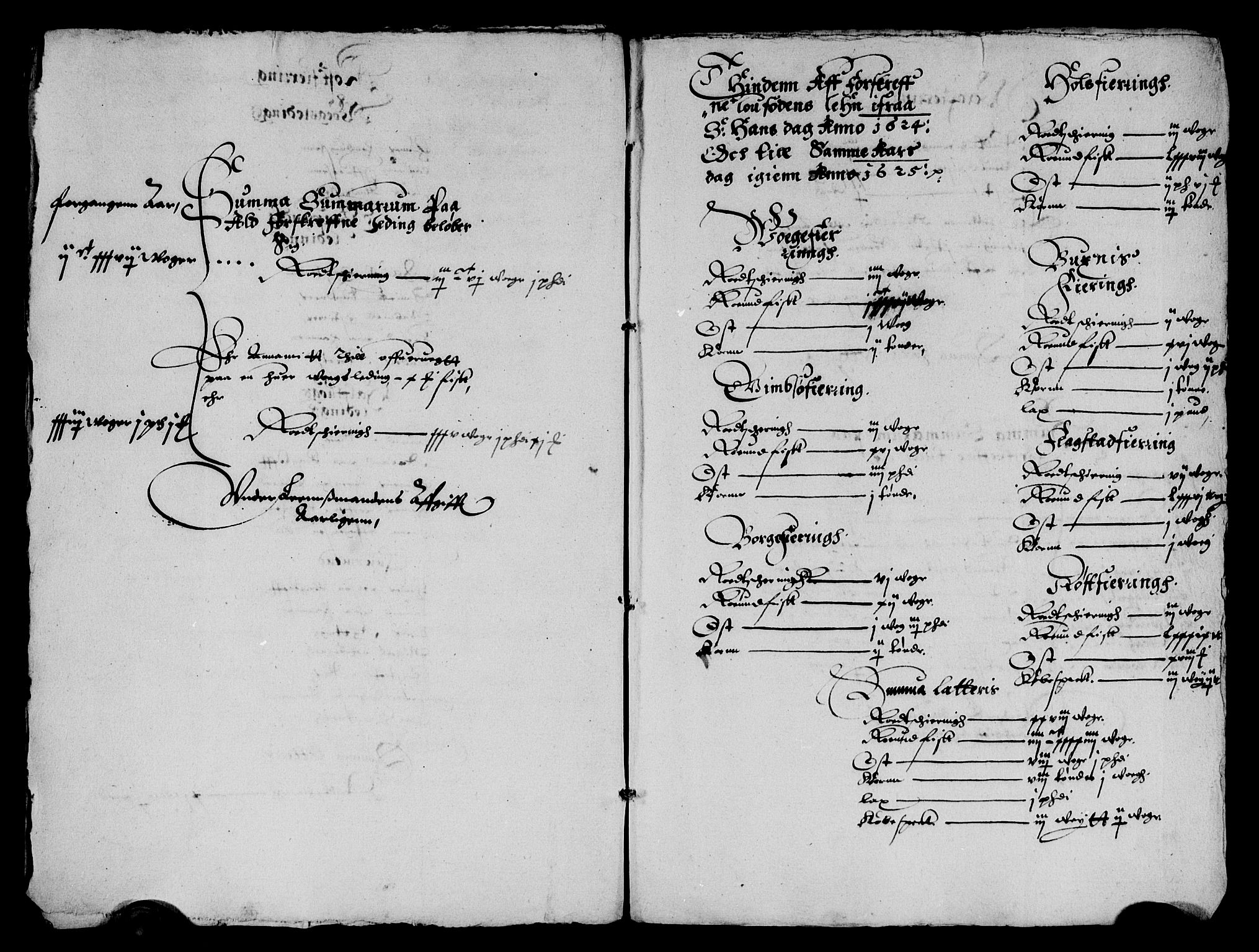 Rentekammeret inntil 1814, Reviderte regnskaper, Lensregnskaper, AV/RA-EA-5023/R/Rb/Rbz/L0015: Nordlandenes len, 1621-1625