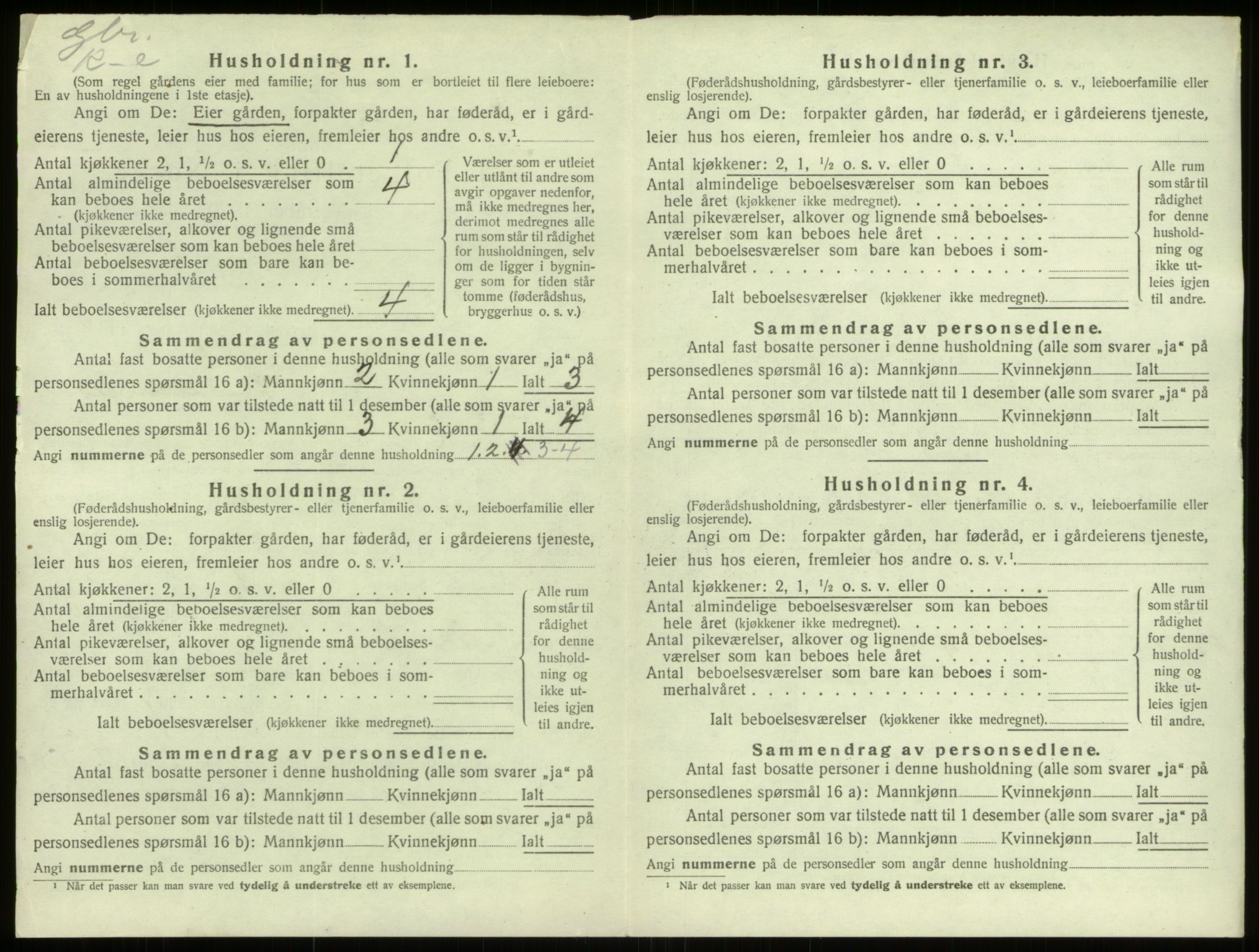 SAB, 1920 census for Davik, 1920, p. 341