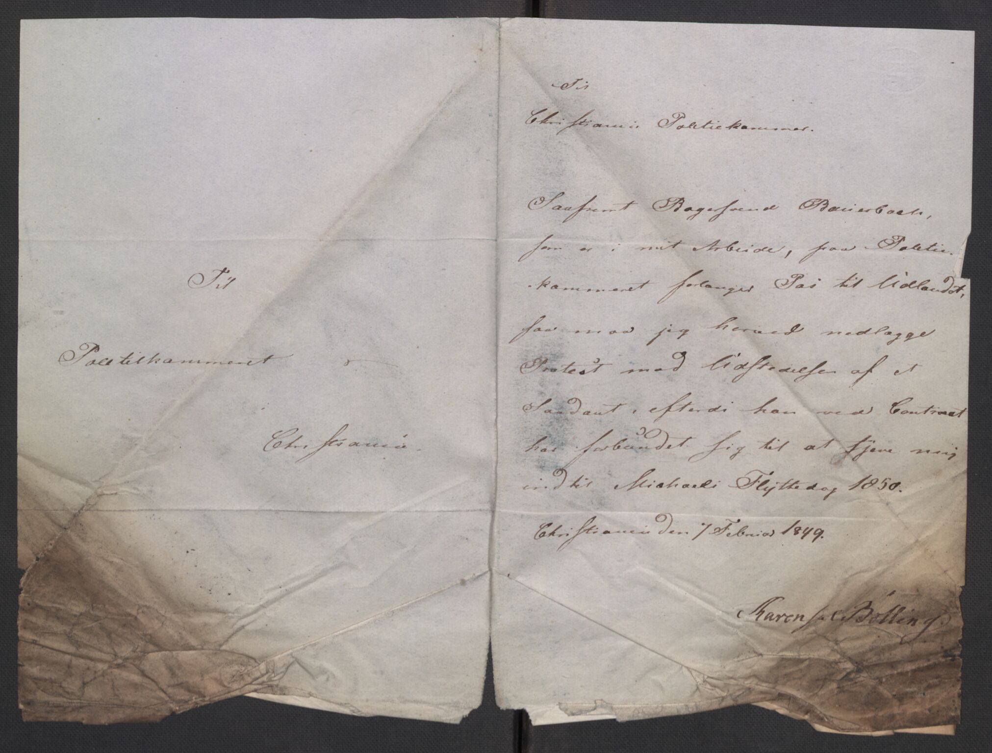 Oslo politidistrikt, AV/SAO-A-10085/E/Ee/Eed/L0002: Passforbud, 1844-1858