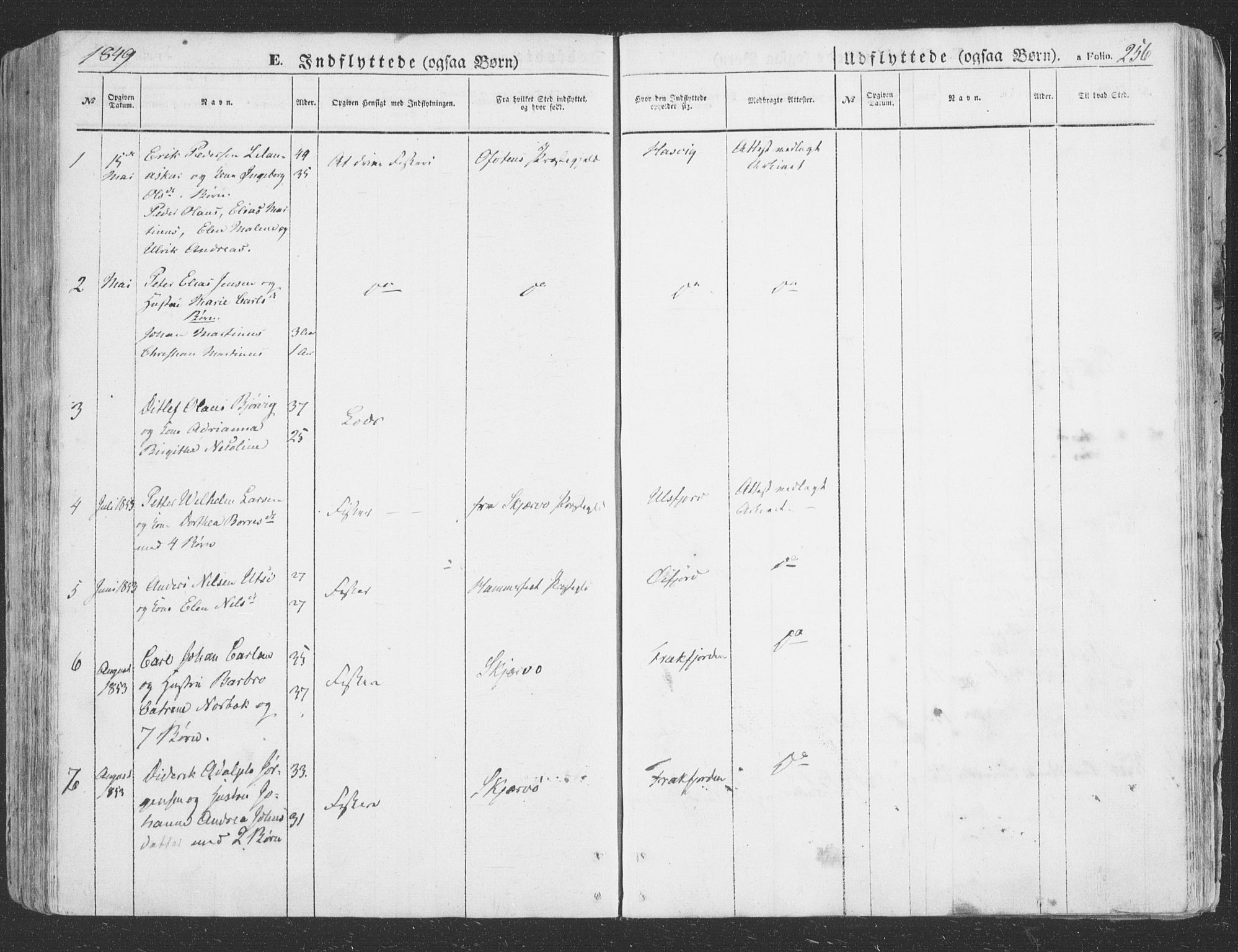 Loppa sokneprestkontor, SATØ/S-1339/H/Ha/L0004kirke: Parish register (official) no. 4, 1849-1868, p. 256