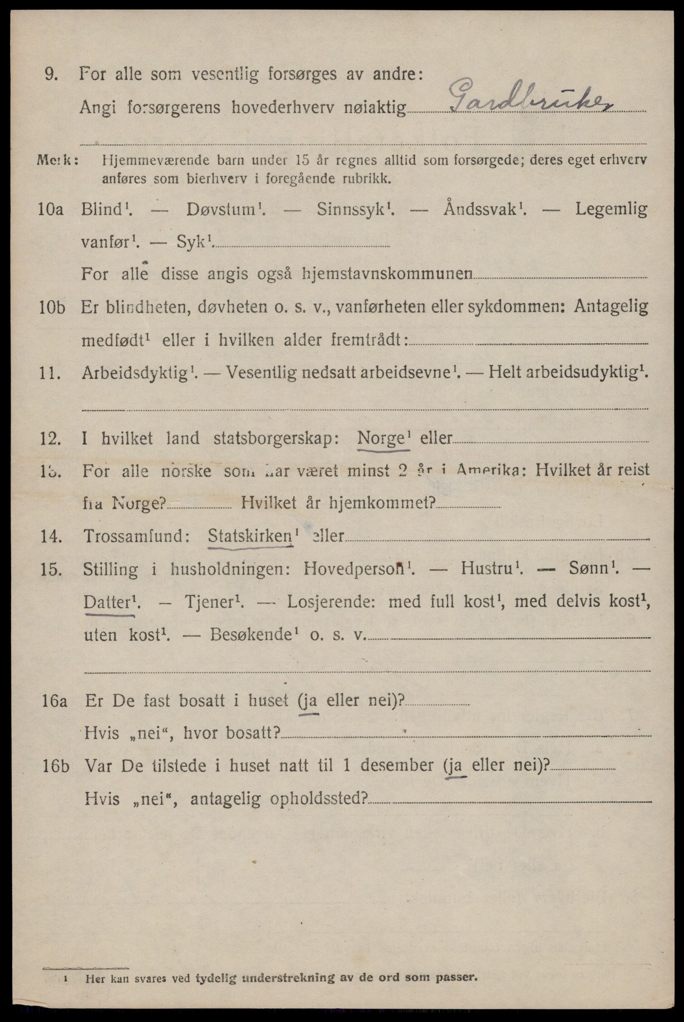 SAST, 1920 census for Skjold, 1920, p. 4439