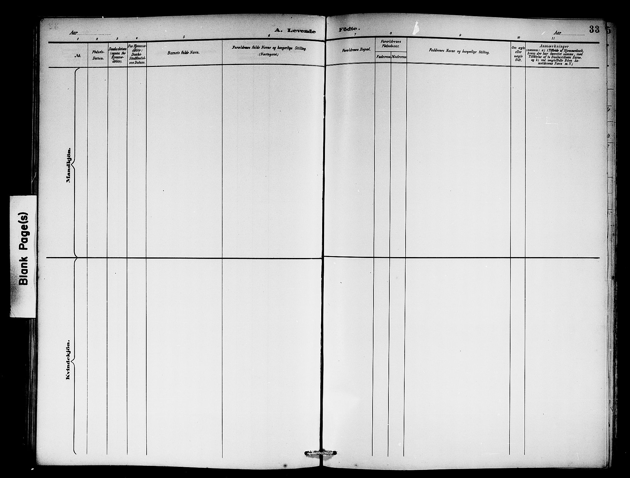 Vik sokneprestembete, AV/SAB-A-81501/H/Hab/Habb/L0003: Parish register (copy) no. B 3, 1894-1912, p. 33