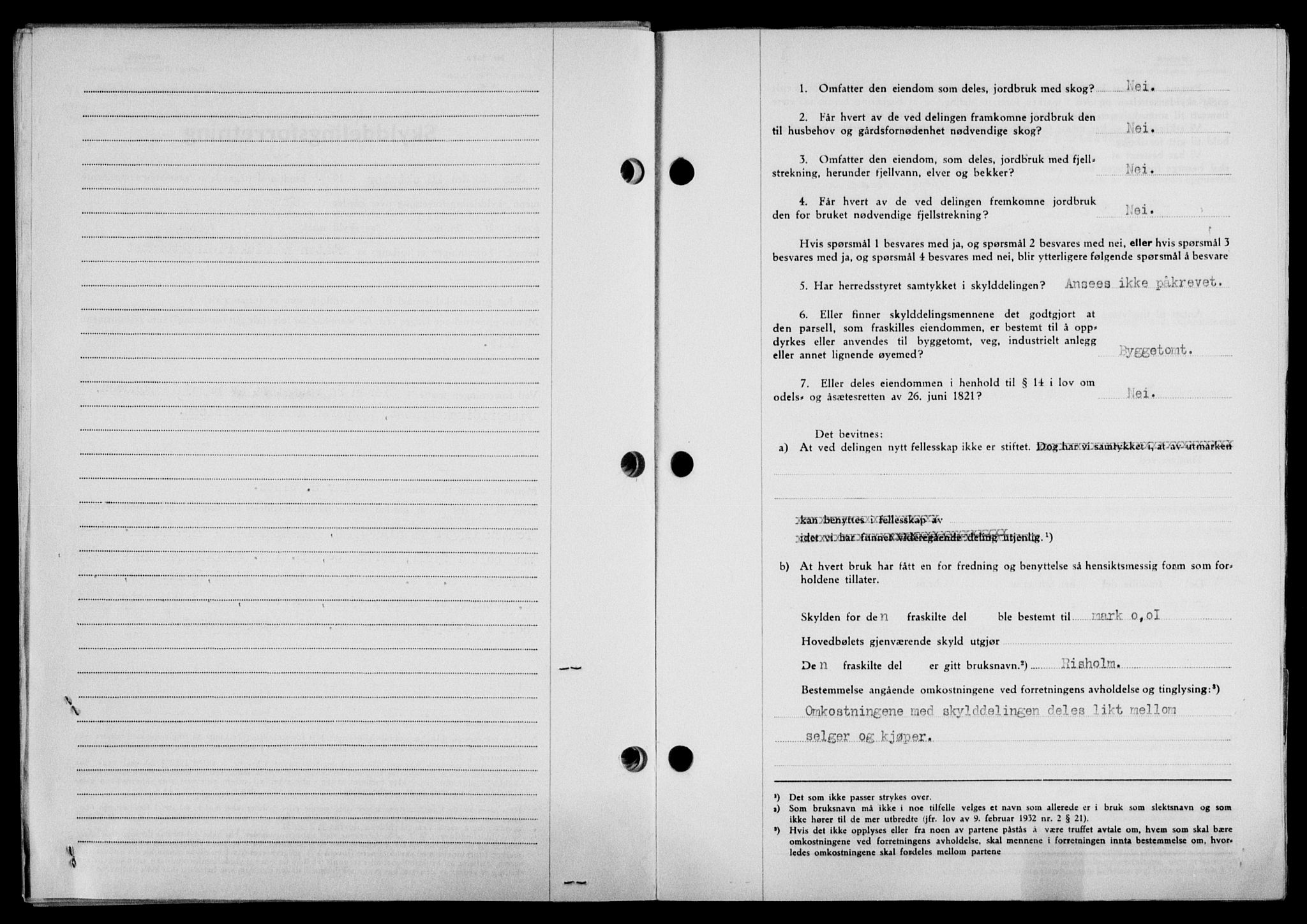 Lofoten sorenskriveri, SAT/A-0017/1/2/2C/L0022a: Mortgage book no. 22a, 1949-1950, Diary no: : 2697/1949