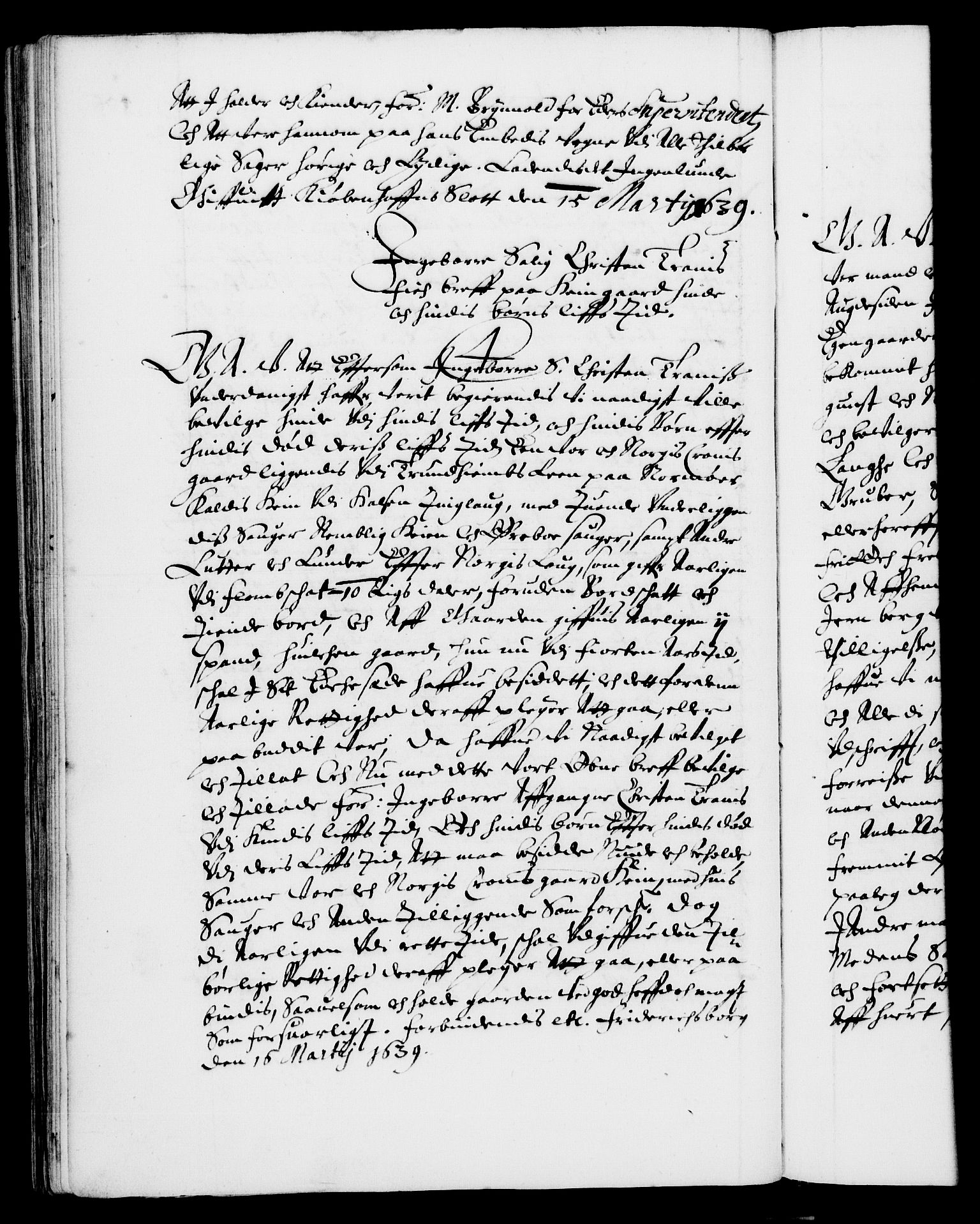 Danske Kanselli 1572-1799, AV/RA-EA-3023/F/Fc/Fca/Fcaa/L0006: Norske registre (mikrofilm), 1637-1642, p. 108b