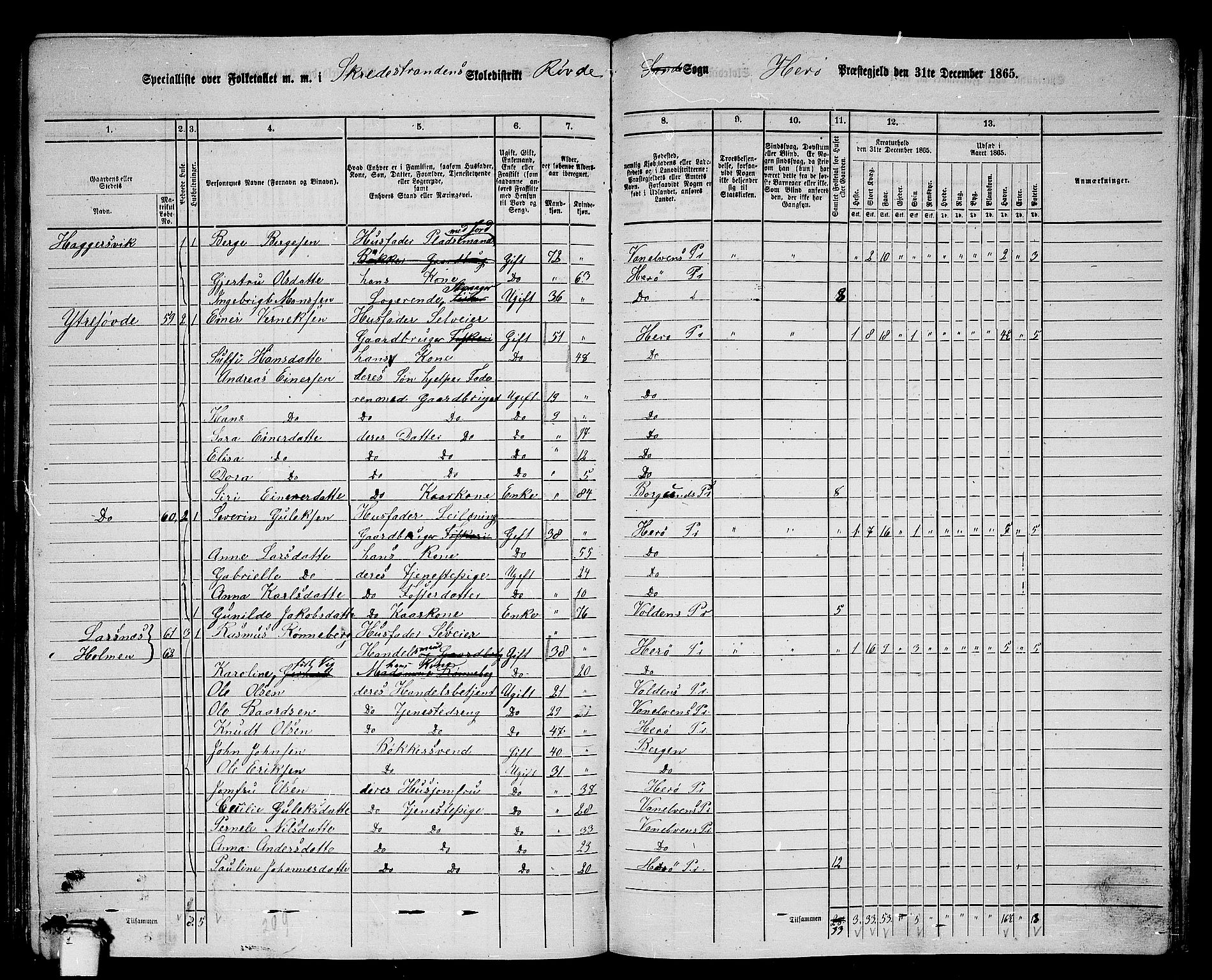 RA, 1865 census for Herøy, 1865, p. 184