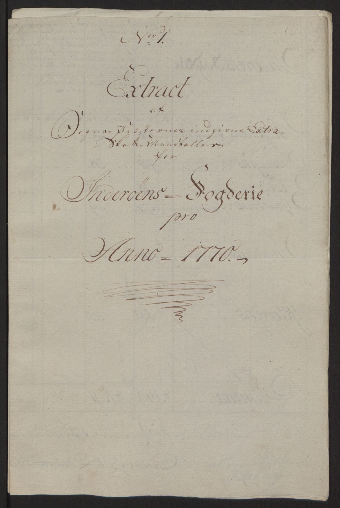 Rentekammeret inntil 1814, Reviderte regnskaper, Fogderegnskap, AV/RA-EA-4092/R63/L4420: Ekstraskatten Inderøy, 1762-1772, p. 383