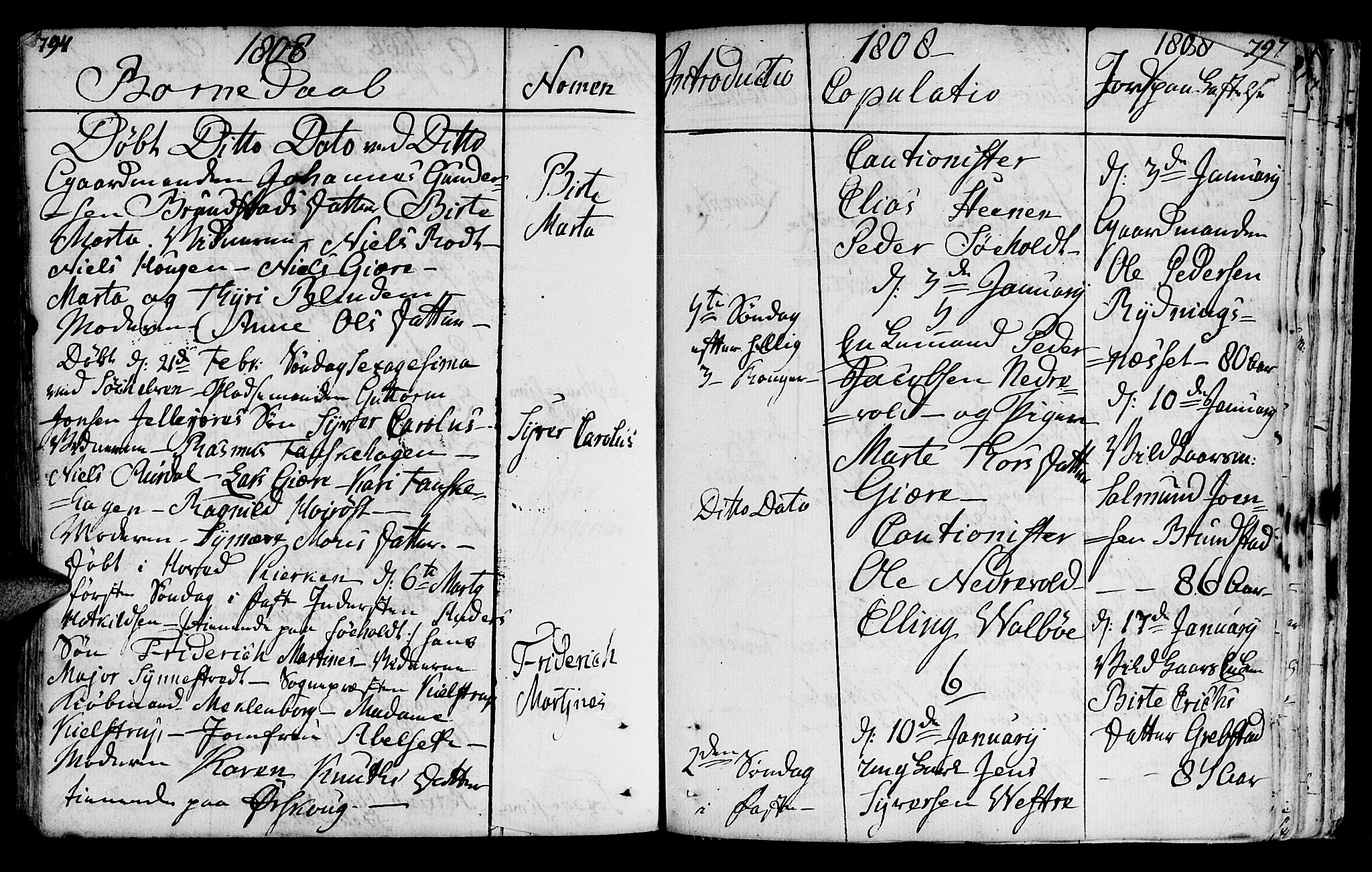 Ministerialprotokoller, klokkerbøker og fødselsregistre - Møre og Romsdal, AV/SAT-A-1454/522/L0308: Parish register (official) no. 522A03, 1773-1809, p. 794-795