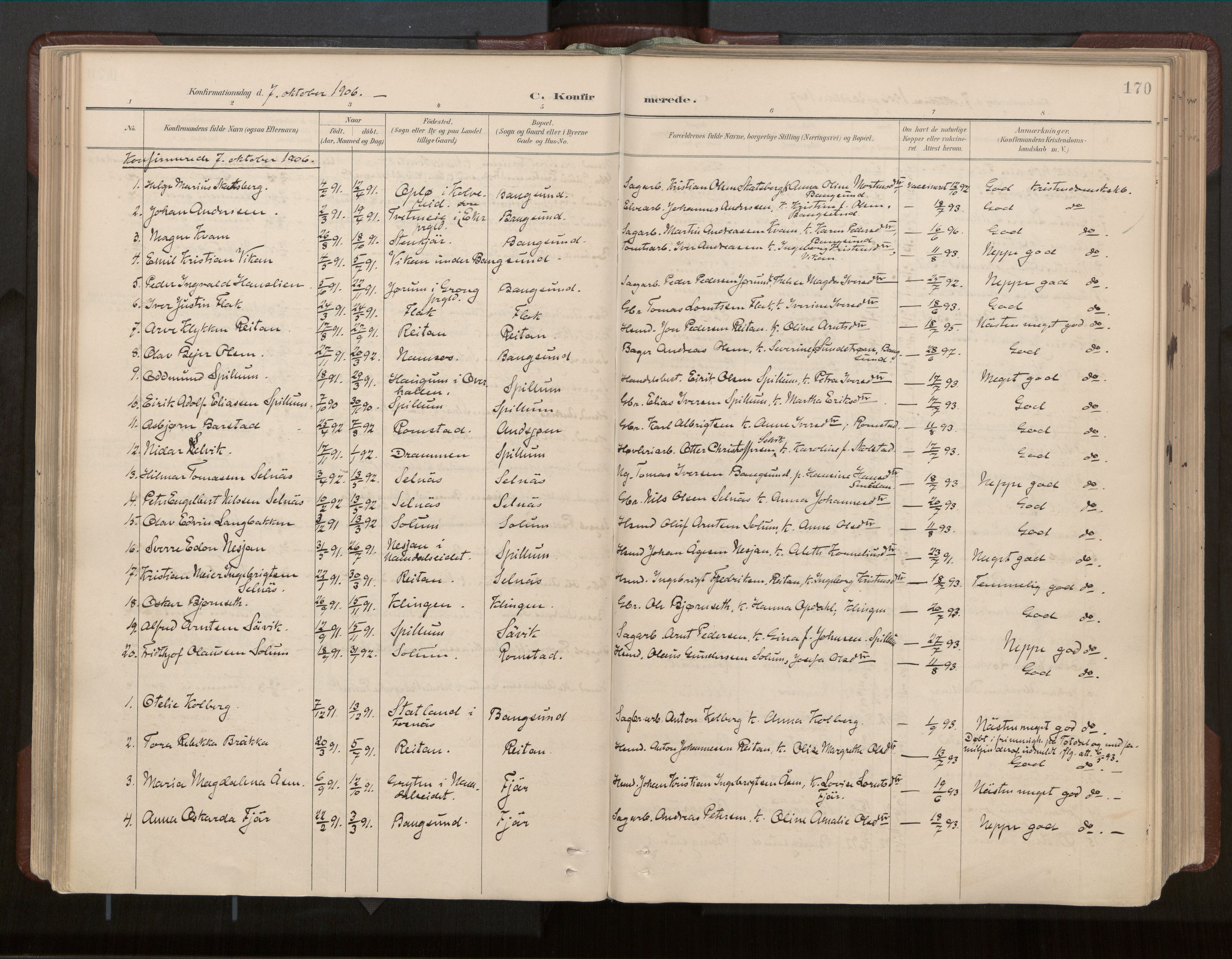 Ministerialprotokoller, klokkerbøker og fødselsregistre - Nord-Trøndelag, SAT/A-1458/770/L0589: Parish register (official) no. 770A03, 1887-1929, p. 170