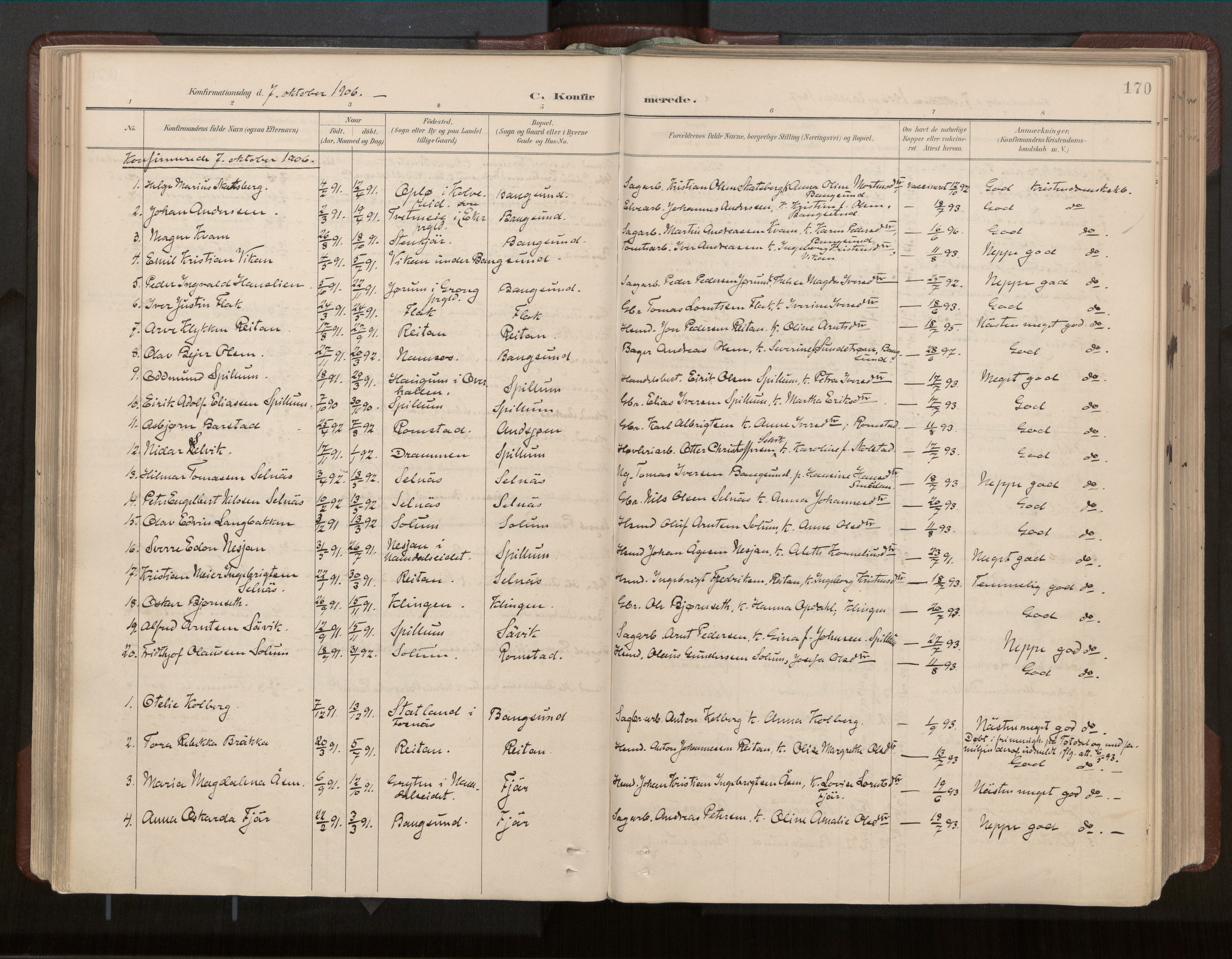 Ministerialprotokoller, klokkerbøker og fødselsregistre - Nord-Trøndelag, AV/SAT-A-1458/770/L0589: Parish register (official) no. 770A03, 1887-1929, p. 170