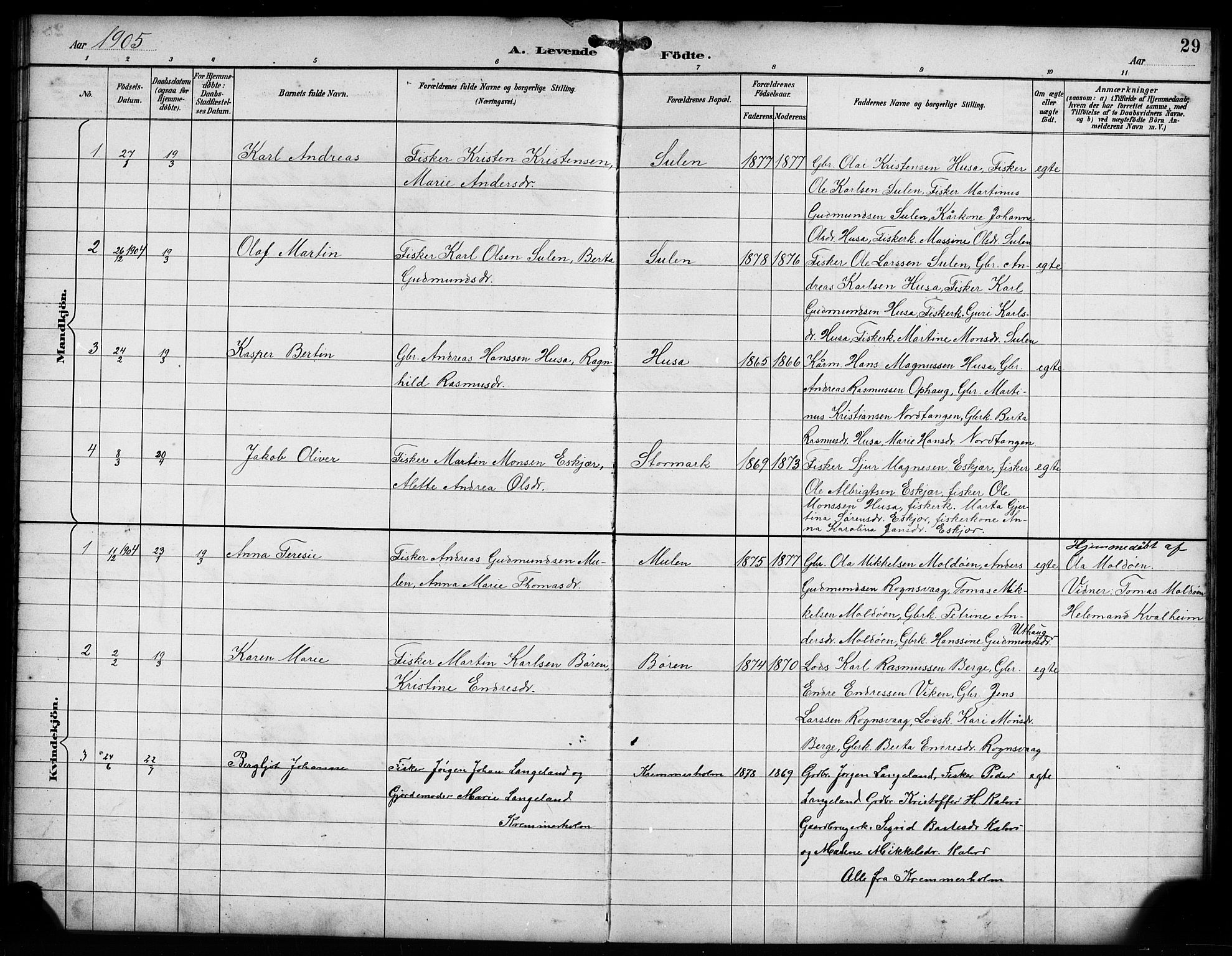 Lindås Sokneprestembete, AV/SAB-A-76701/H/Hab/Habd/L0002: Parish register (copy) no. D 2, 1898-1910, p. 29