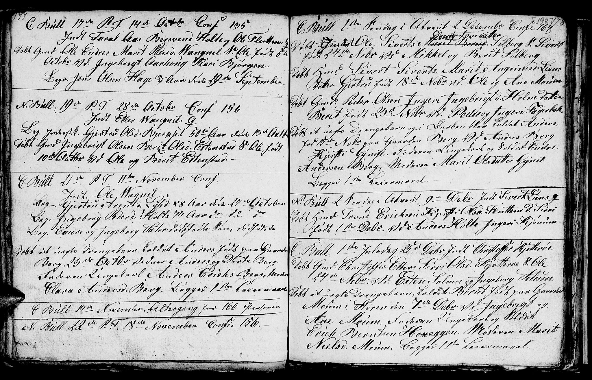 Ministerialprotokoller, klokkerbøker og fødselsregistre - Sør-Trøndelag, SAT/A-1456/689/L1042: Parish register (copy) no. 689C01, 1812-1841, p. 197-198