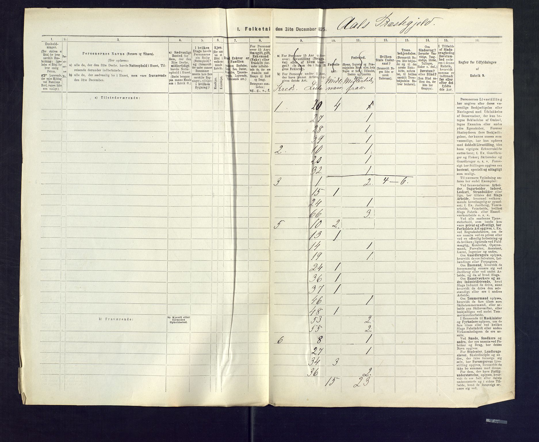 SAKO, 1875 census for 0619P Ål, 1875, p. 17