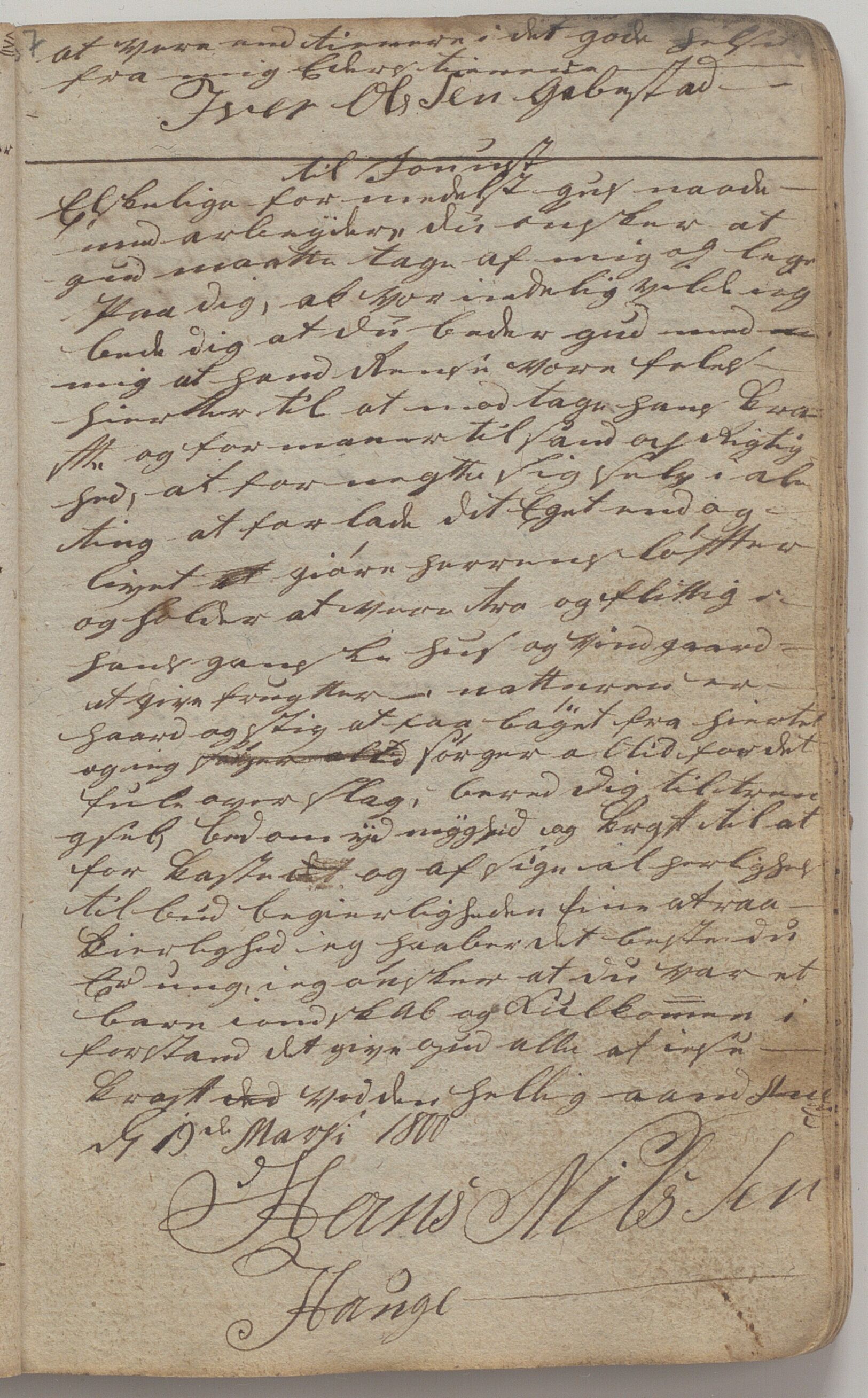 Heggtveitsamlingen, TMF/A-1007/H/L0045/0005: Brev, kopibøker, biografiske opptegnelser etc. / "Bøasæter", 1800-1820, p. 37