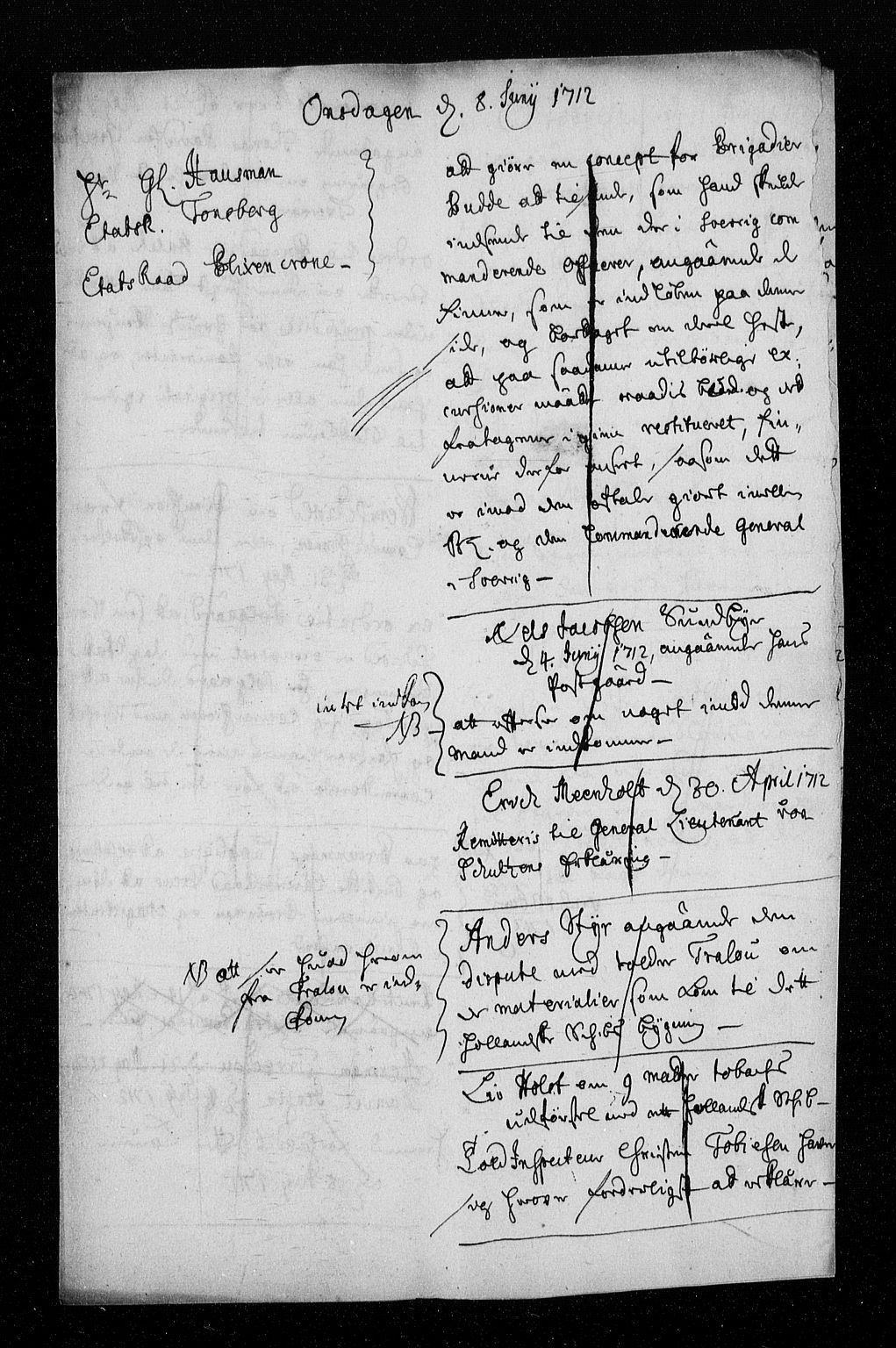 Stattholderembetet 1572-1771, AV/RA-EA-2870/Aa/L0004: Konsept til voteringsprotokoll, 1712, p. 153