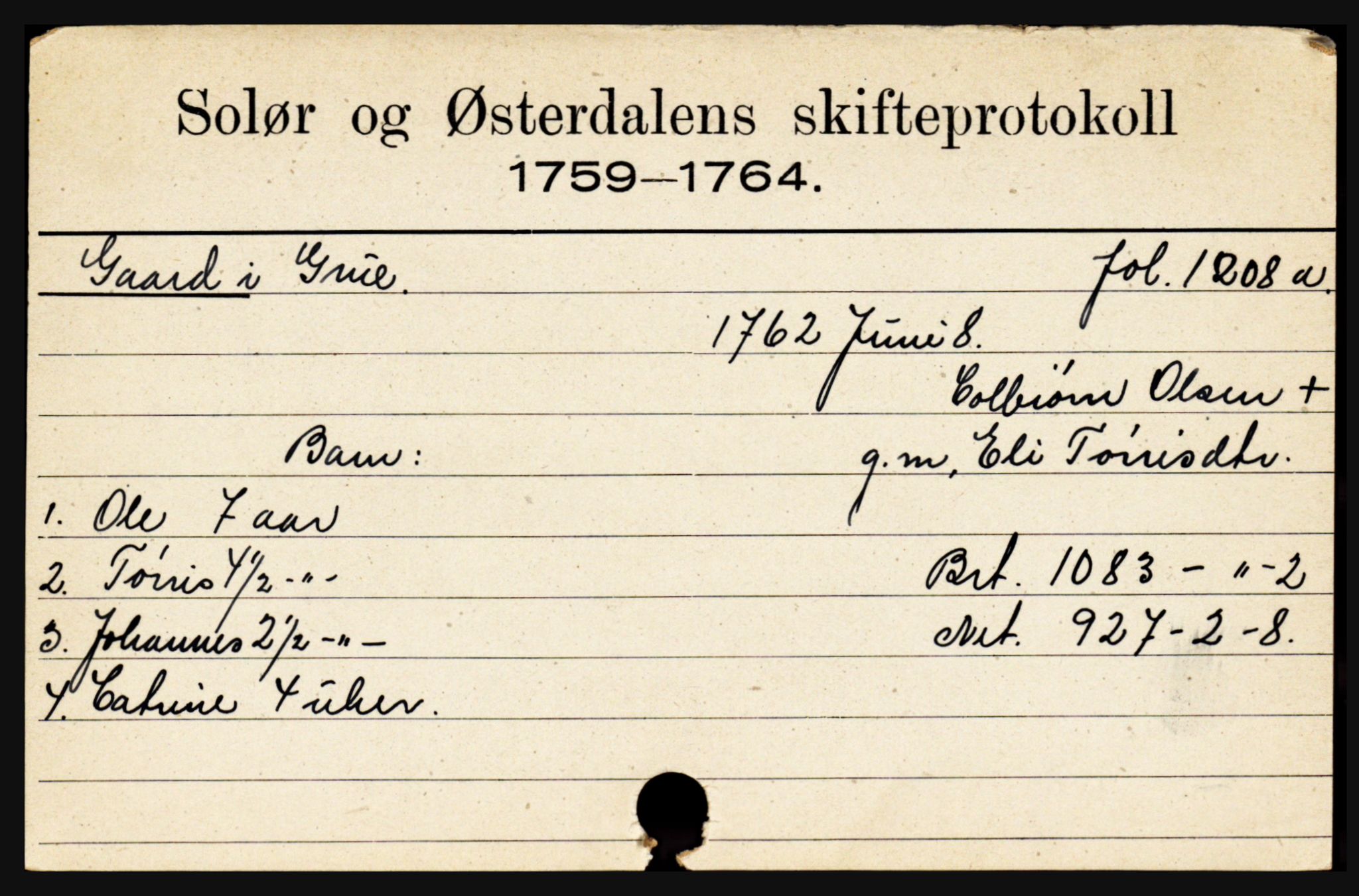 Solør og Østerdalen sorenskriveri, AV/SAH-TING-024/J, 1716-1774, p. 1819