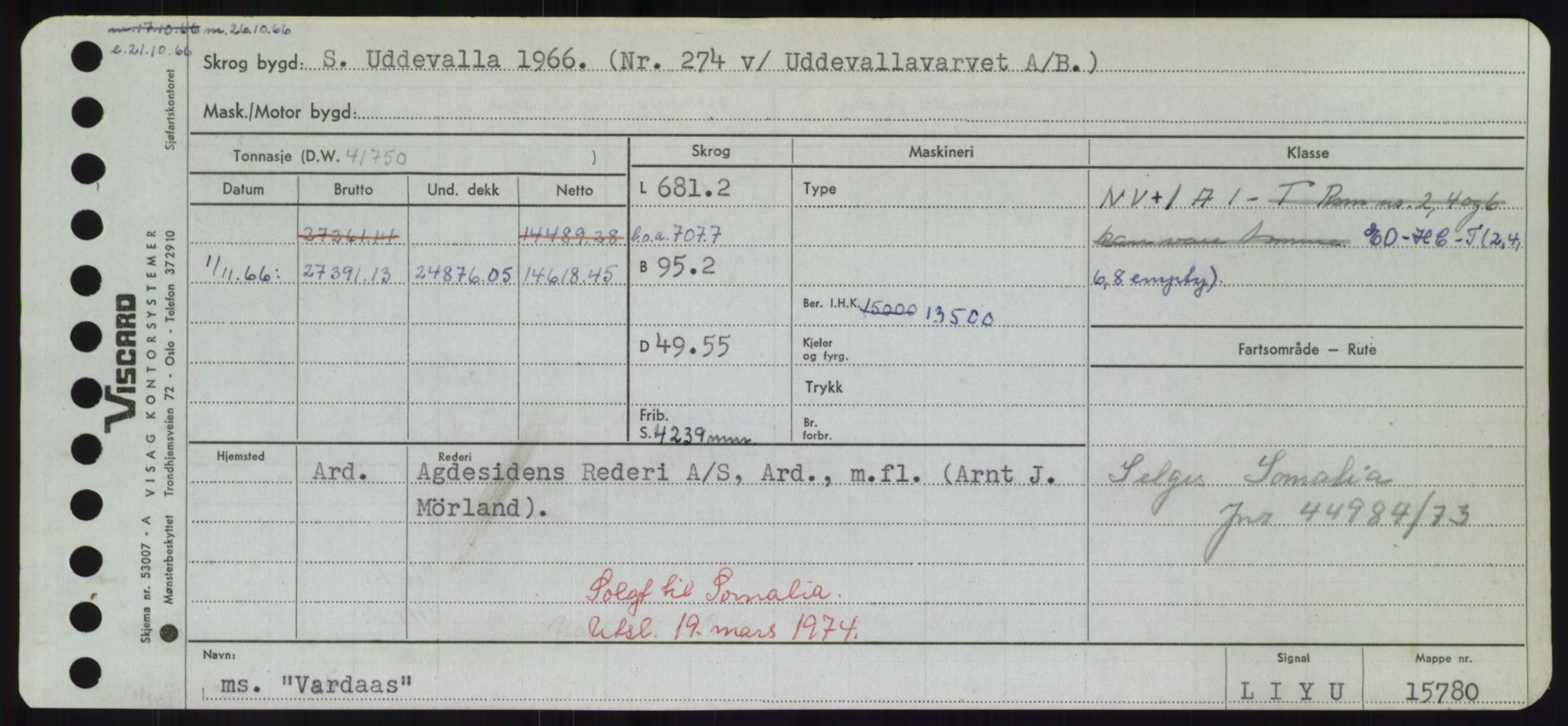 Sjøfartsdirektoratet med forløpere, Skipsmålingen, AV/RA-S-1627/H/Hd/L0040: Fartøy, U-Ve, p. 357