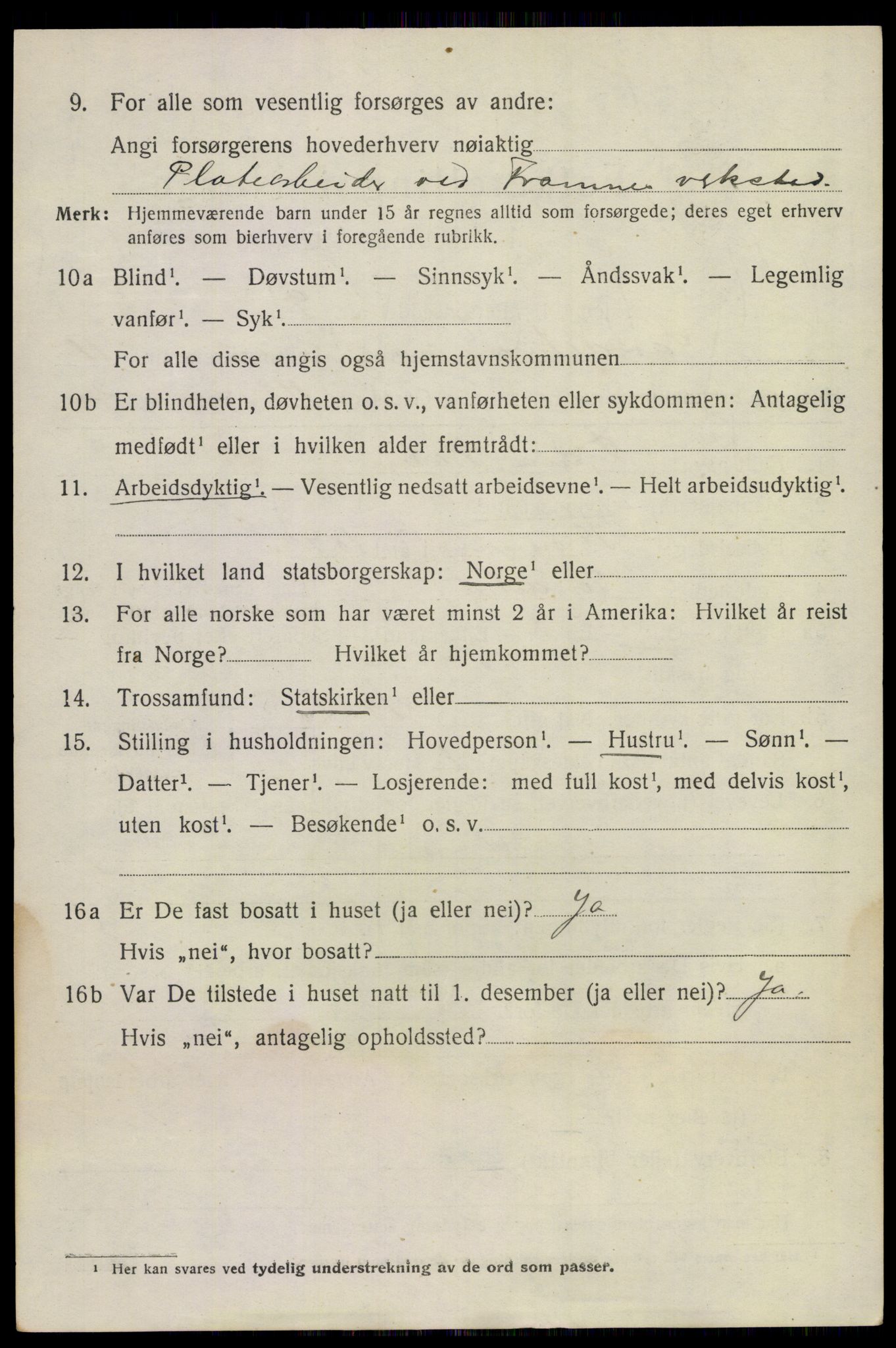 SAKO, 1920 census for Sandeherred, 1920, p. 15917