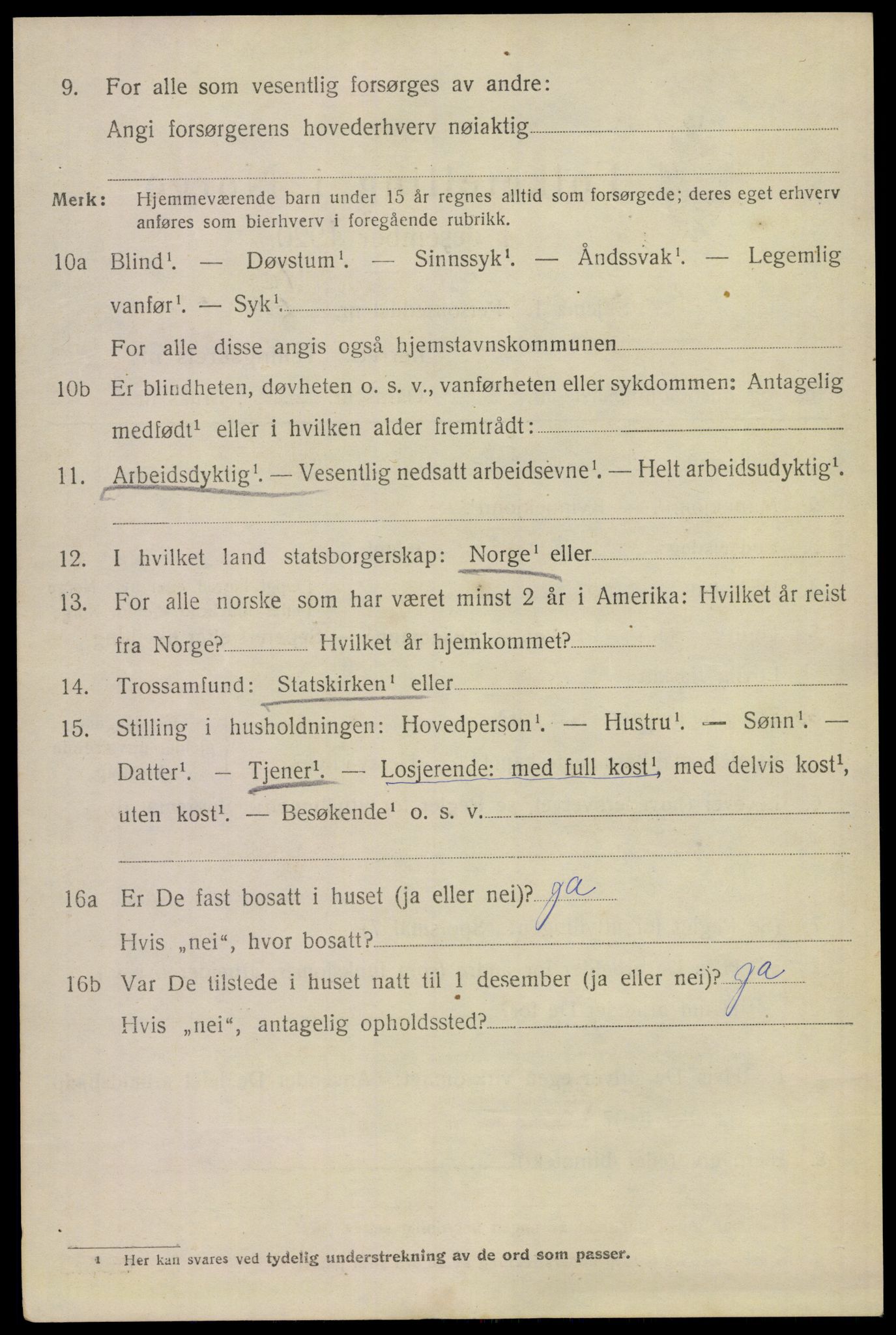 SAKO, 1920 census for Tinn, 1920, p. 17709
