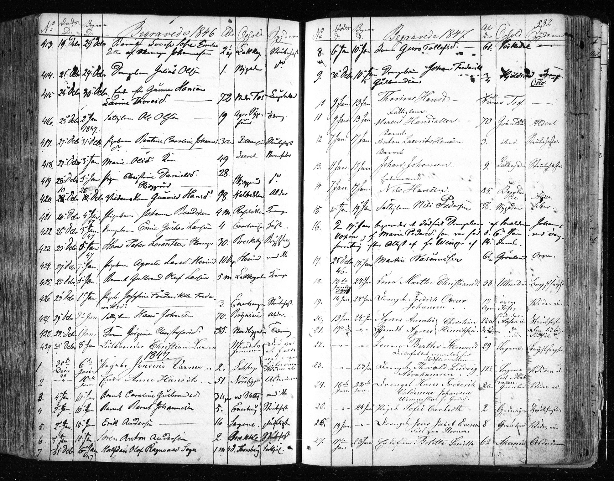 Aker prestekontor kirkebøker, SAO/A-10861/F/L0019: Parish register (official) no. 19, 1842-1852, p. 532