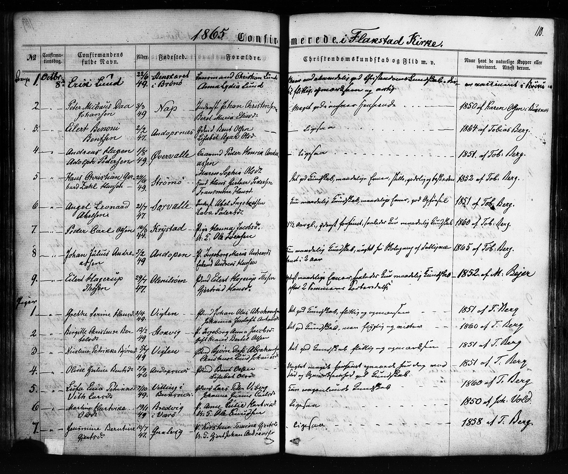 Ministerialprotokoller, klokkerbøker og fødselsregistre - Nordland, SAT/A-1459/885/L1203: Parish register (official) no. 885A04, 1859-1877, p. 110